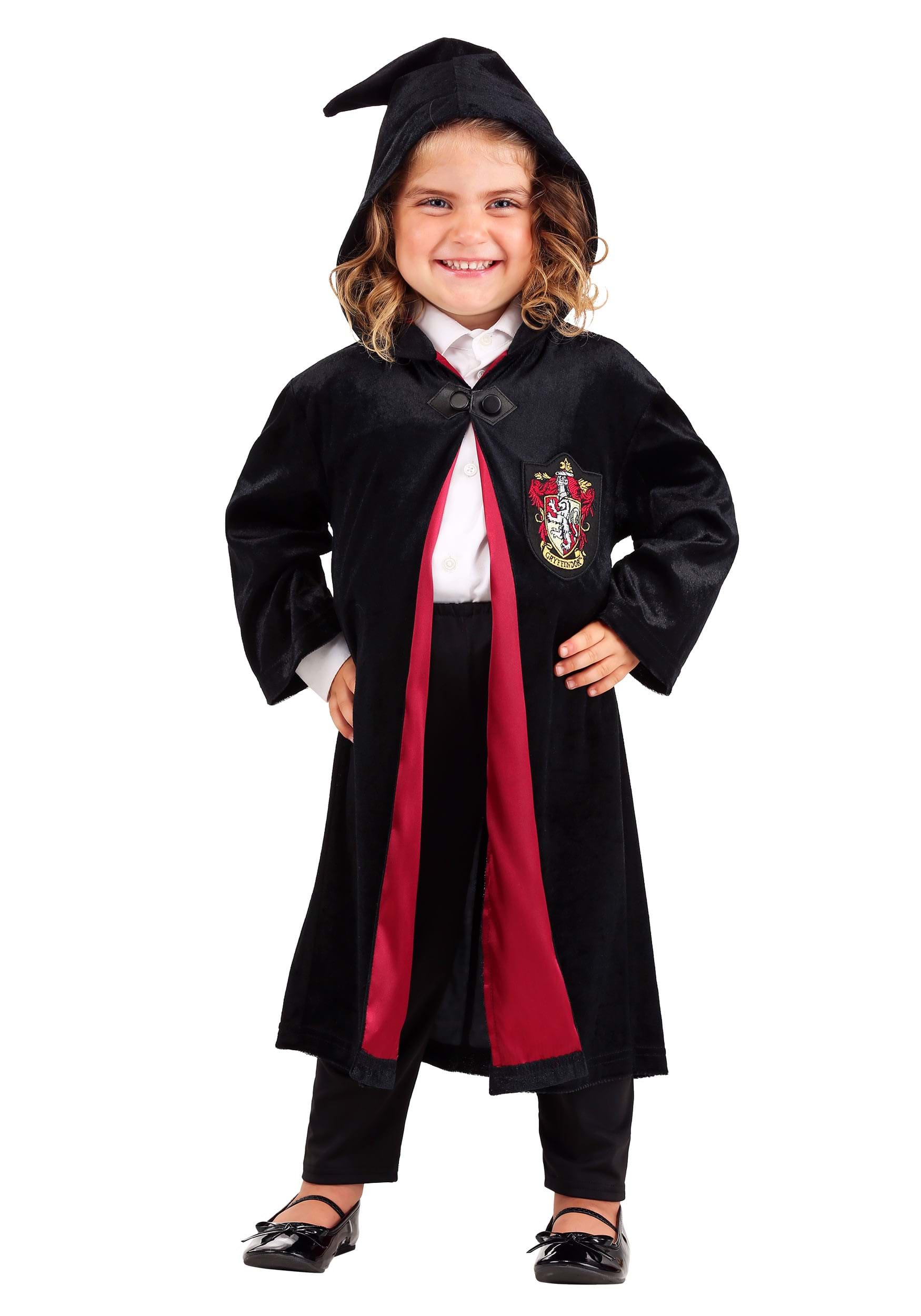 Photos - Fancy Dress Potter FUN Costumes Harry  Deluxe Gryffindor Robe for Toddlers Black/Re 