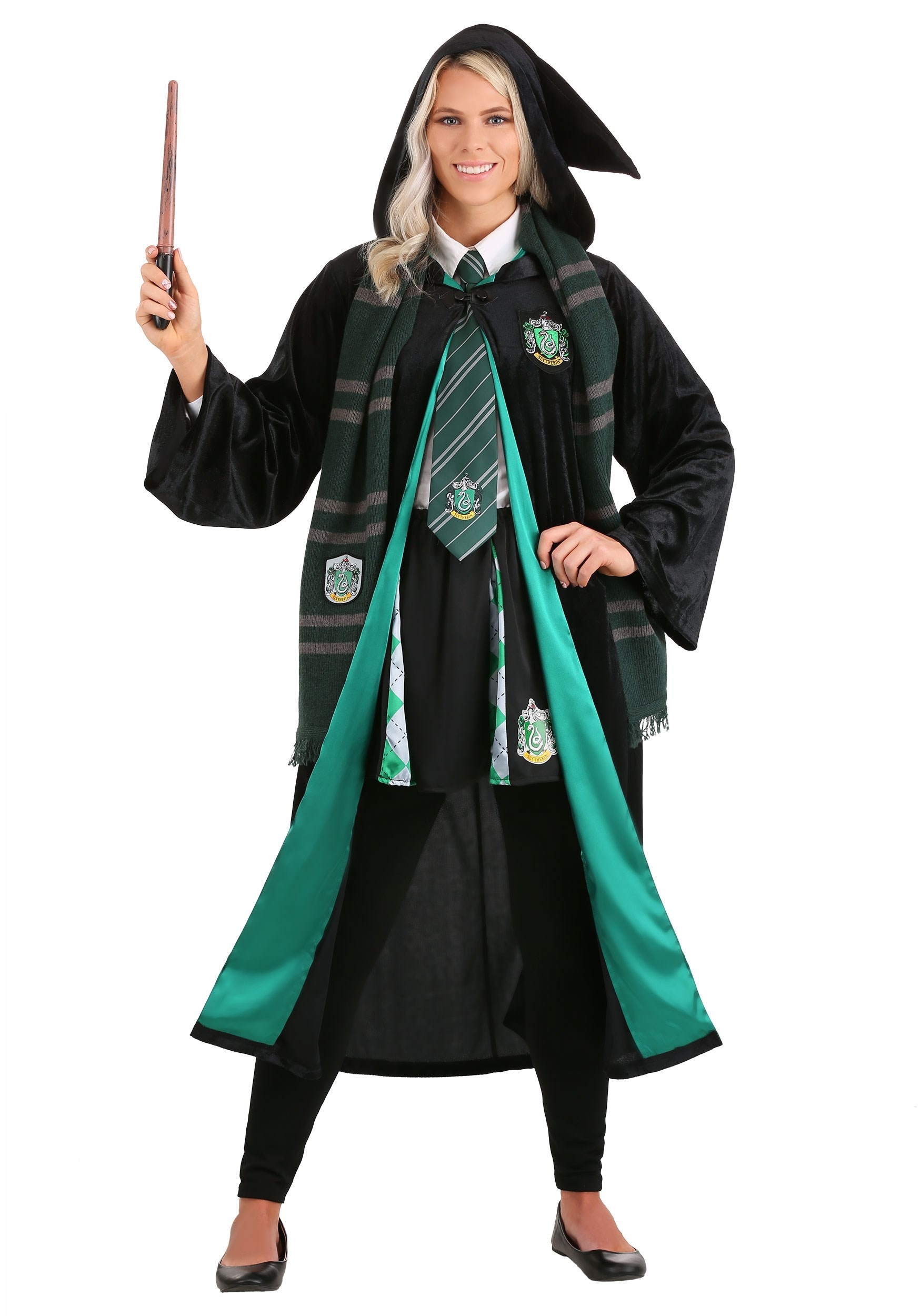 Slytherin Robe Deluxe Tween/Adult Costume 