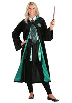 Harry Potter Adult Plus Size Deluxe Slytherin Robe Alt 5