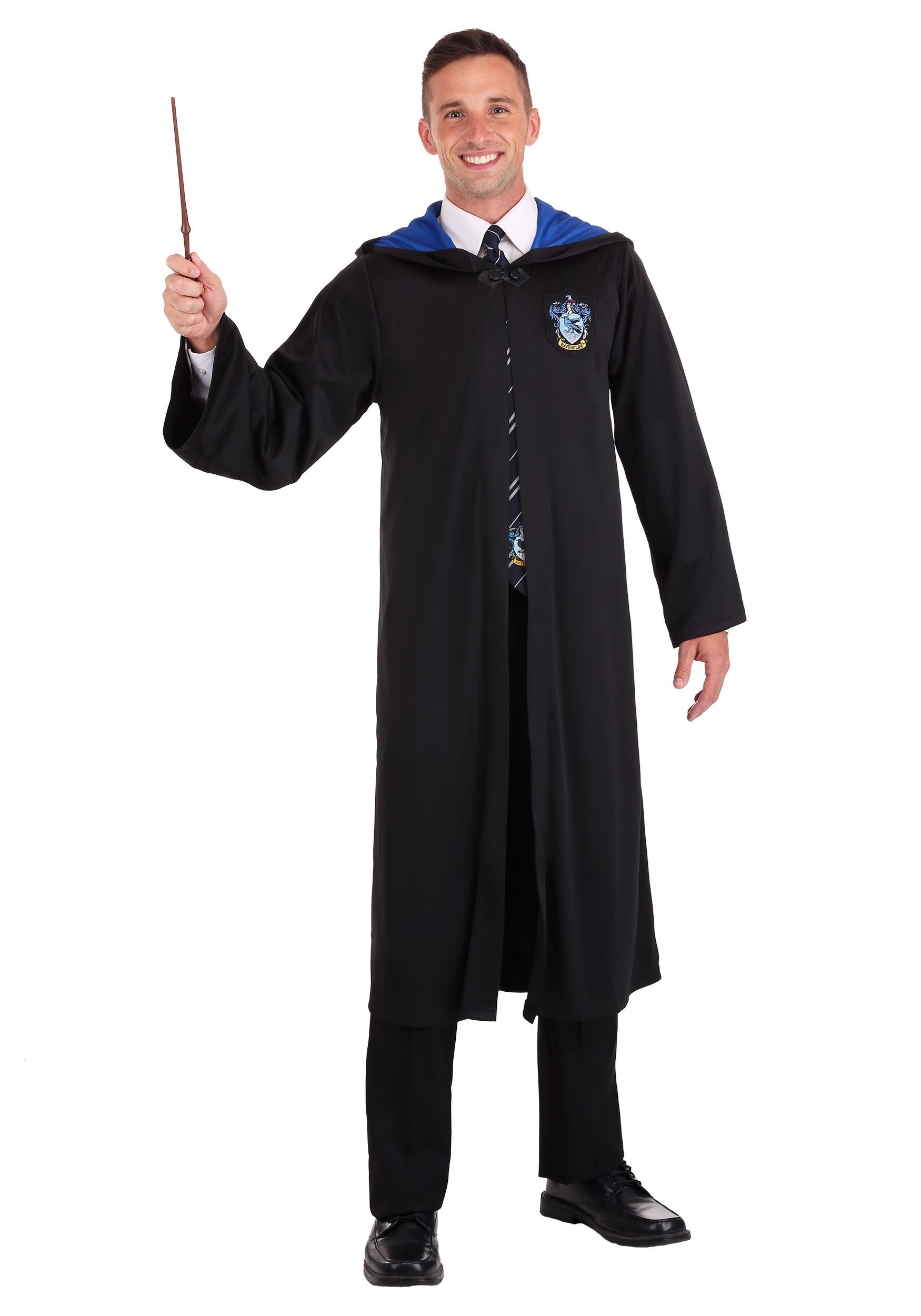 Photos - Fancy Dress Potter Jerry Leigh Harry  Ravenclaw Adult Robe Black/Blue FUN1509AD 