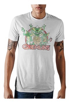 Gremlins Logo Mens White Tee