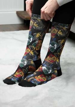 Hogwarts Houses Badges Sublimated Socks