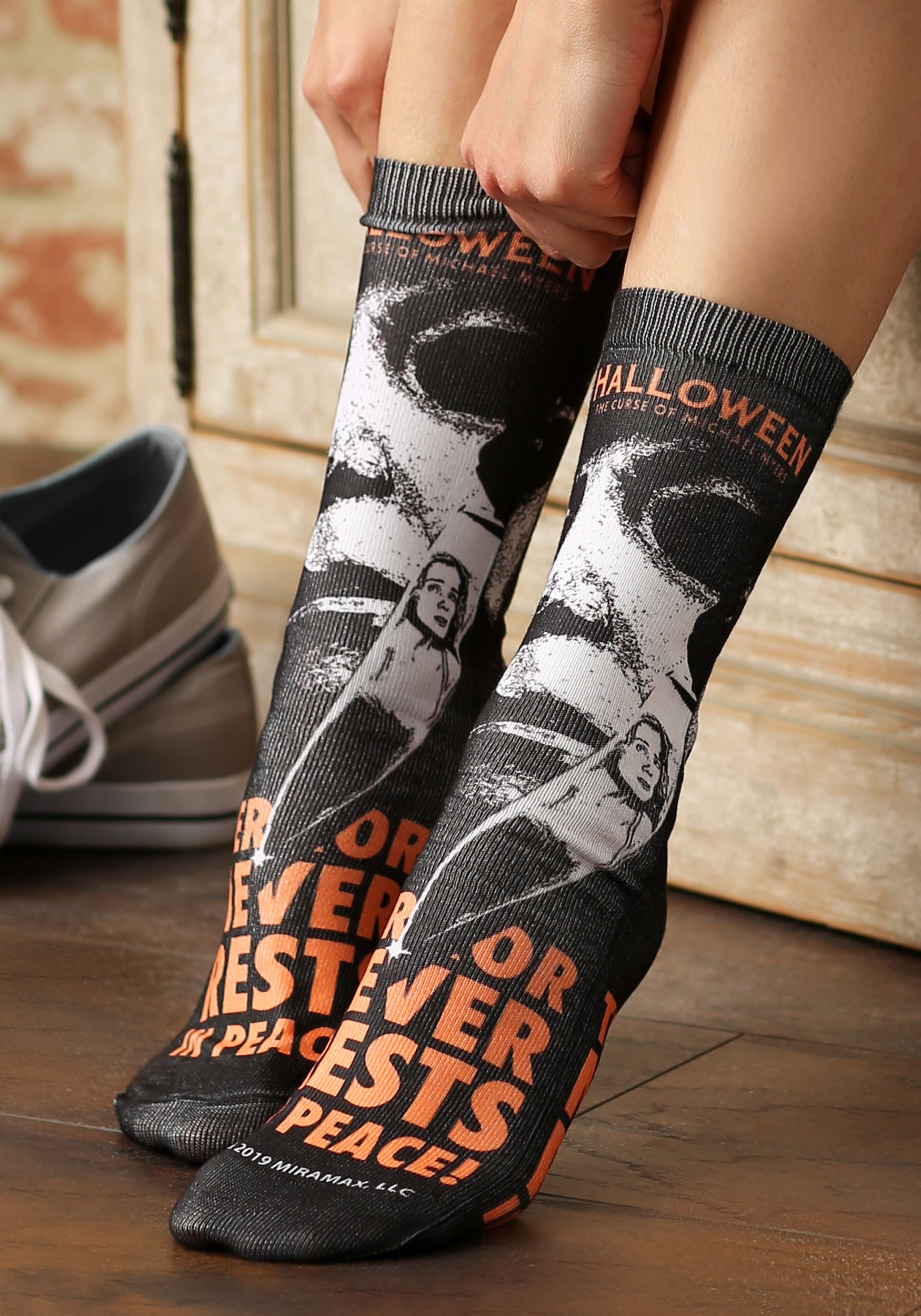 Halloween Poster Sublimated Socks