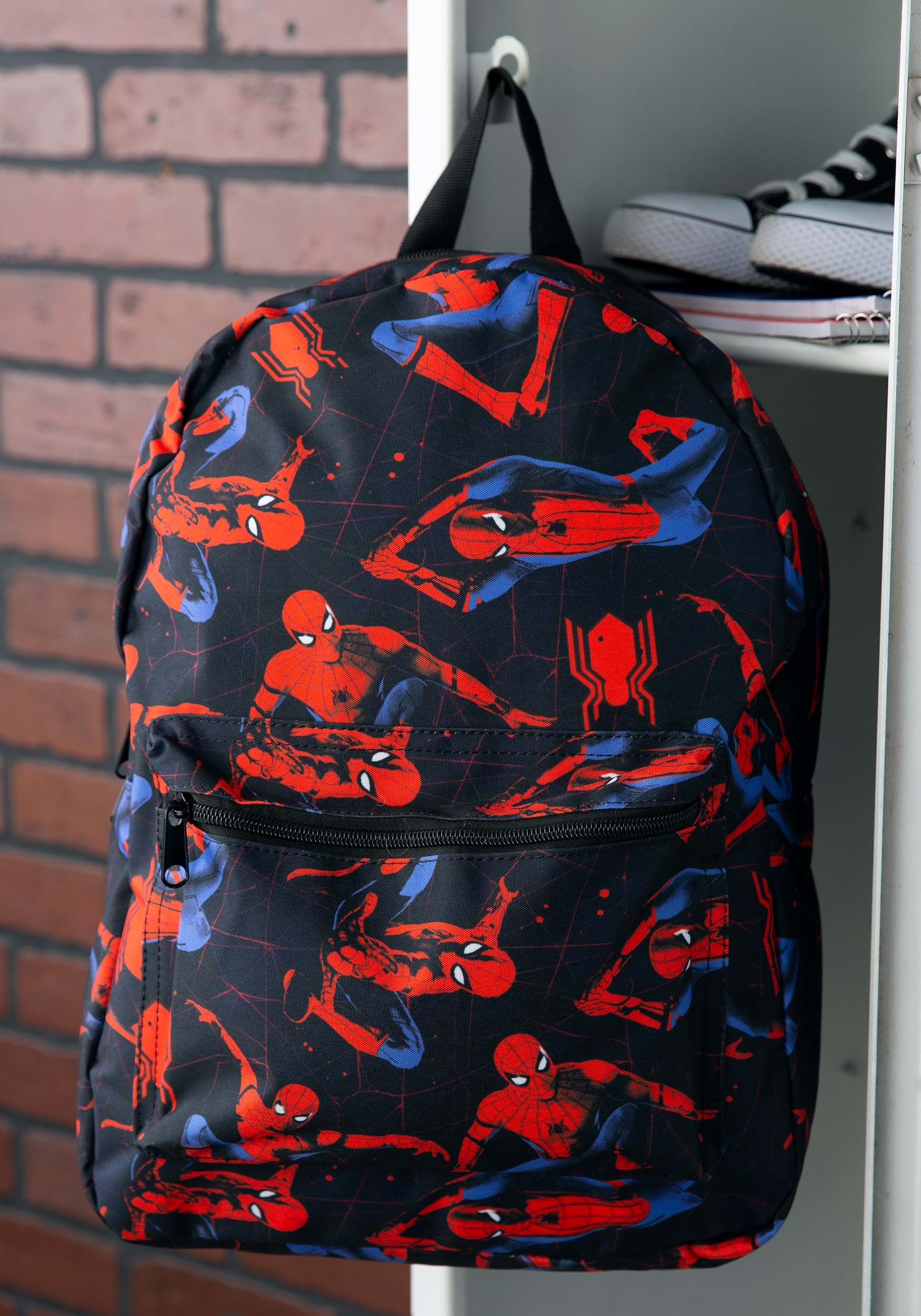 Spider-man Comic Print 16 Standard Size Backpack