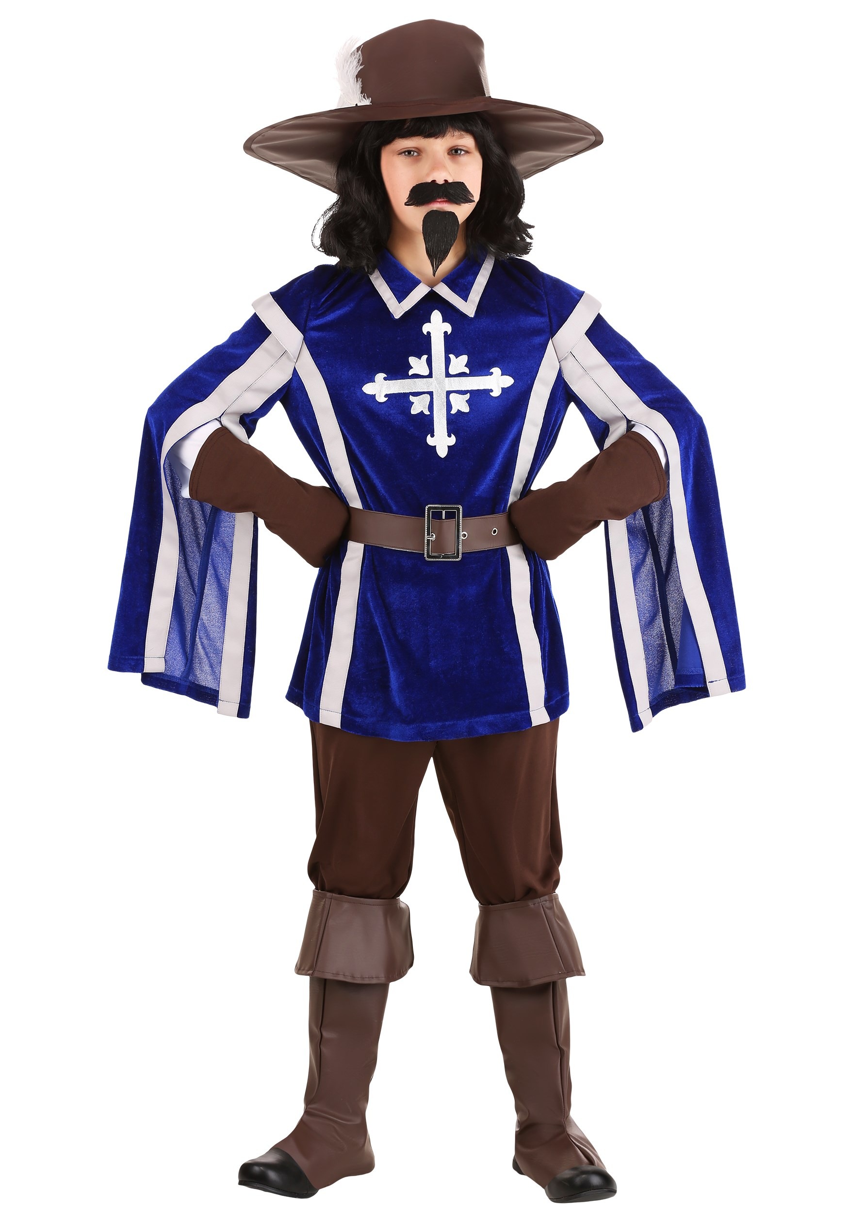 Photos - Fancy Dress FUN Costumes Boy's Mighty Musketeer Costume | Historical Costumes Brown