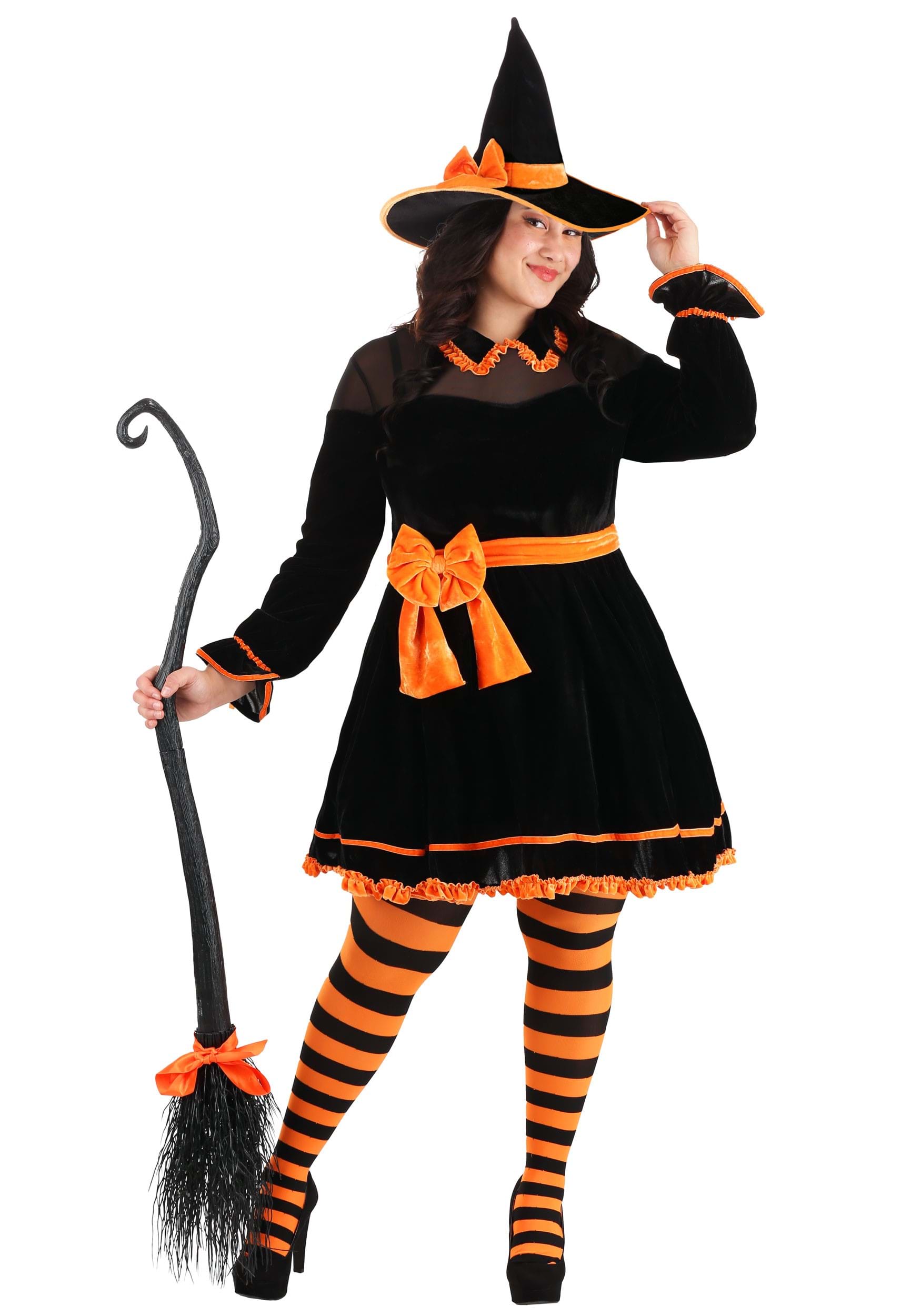 Plus Size Exclusive Womens Crafty Witch Costume