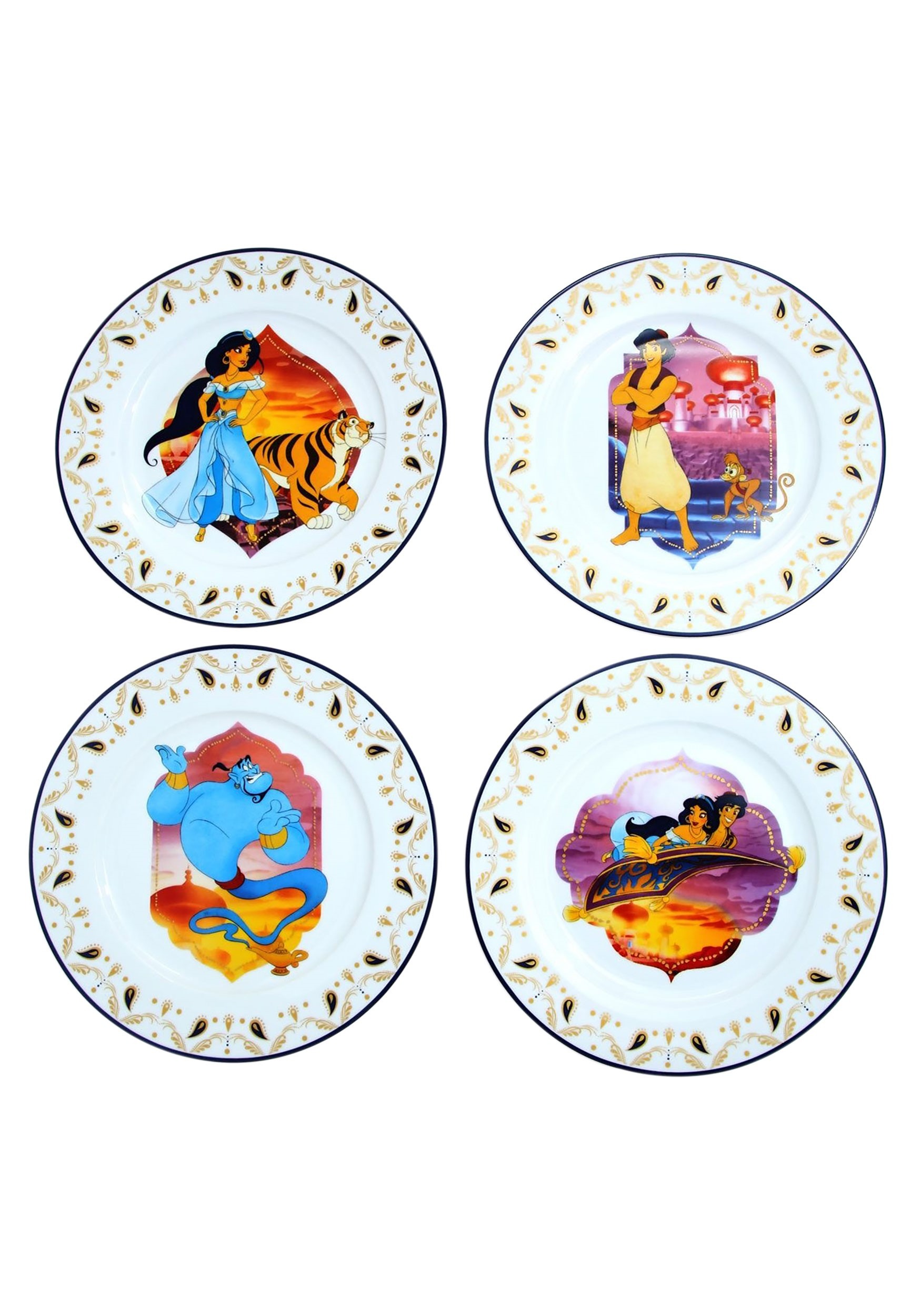 4 Pack Aladdin Dinner Plates Set