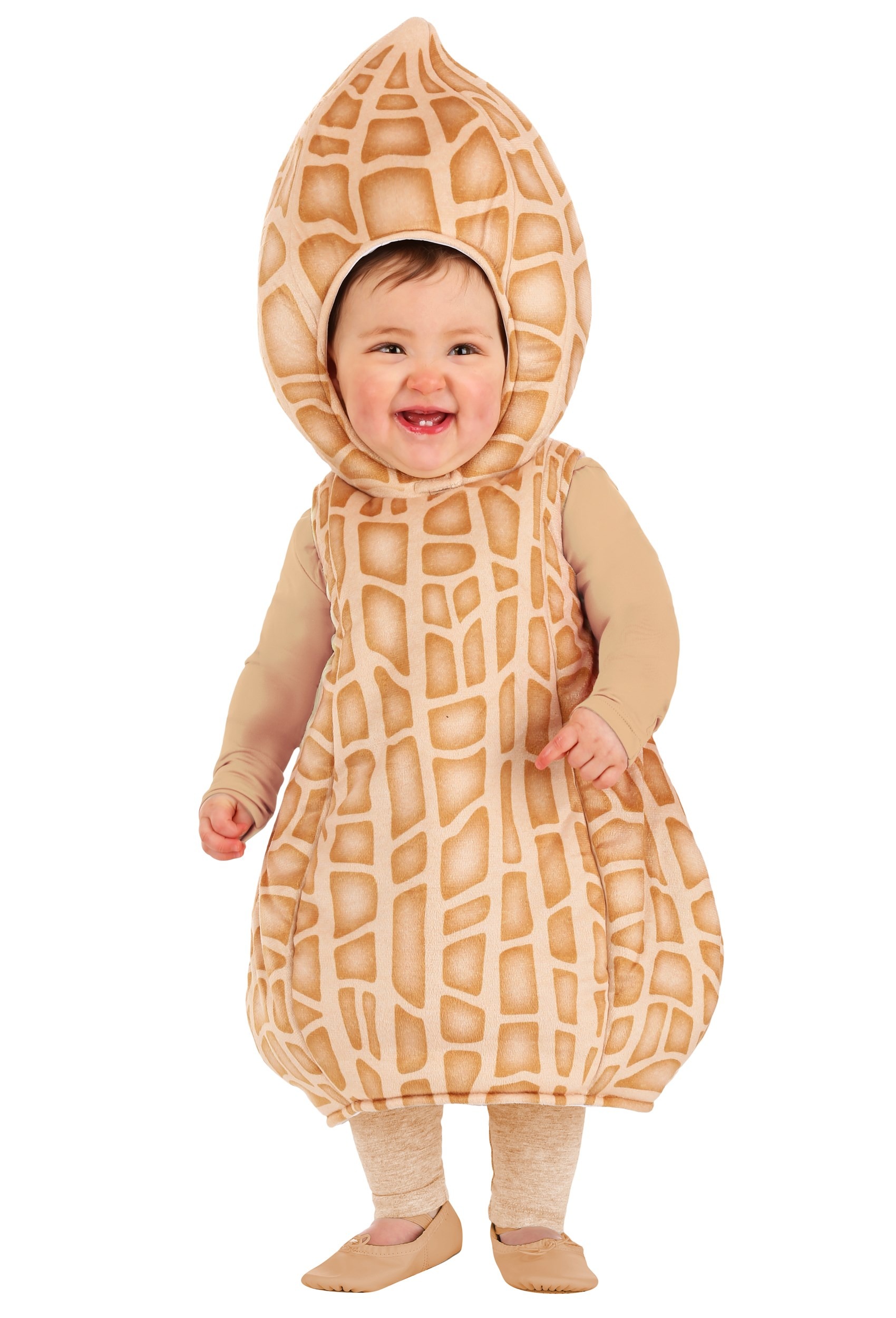 Photos - Fancy Dress FUN Costumes Peanut Infant Costume Beige FUN0240IN