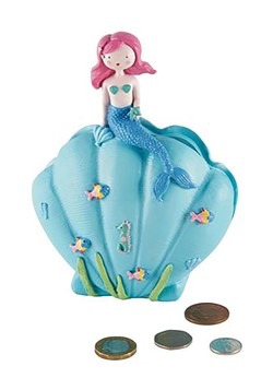 Mermaid Resin Money Bank