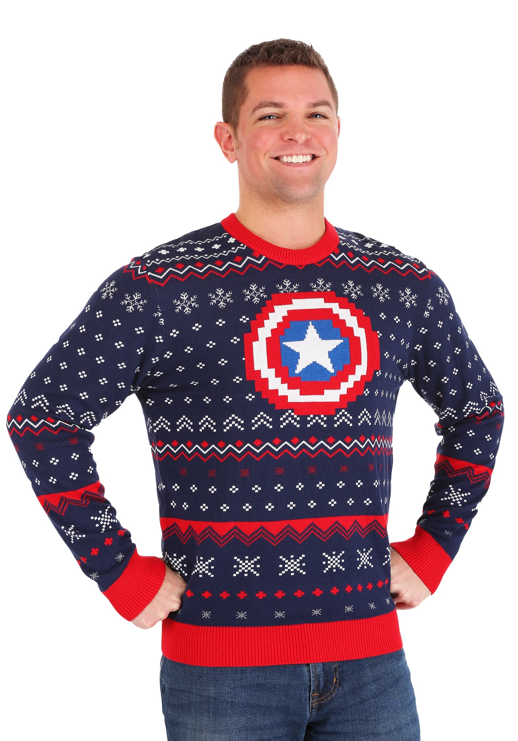 superhero christmas sweaters