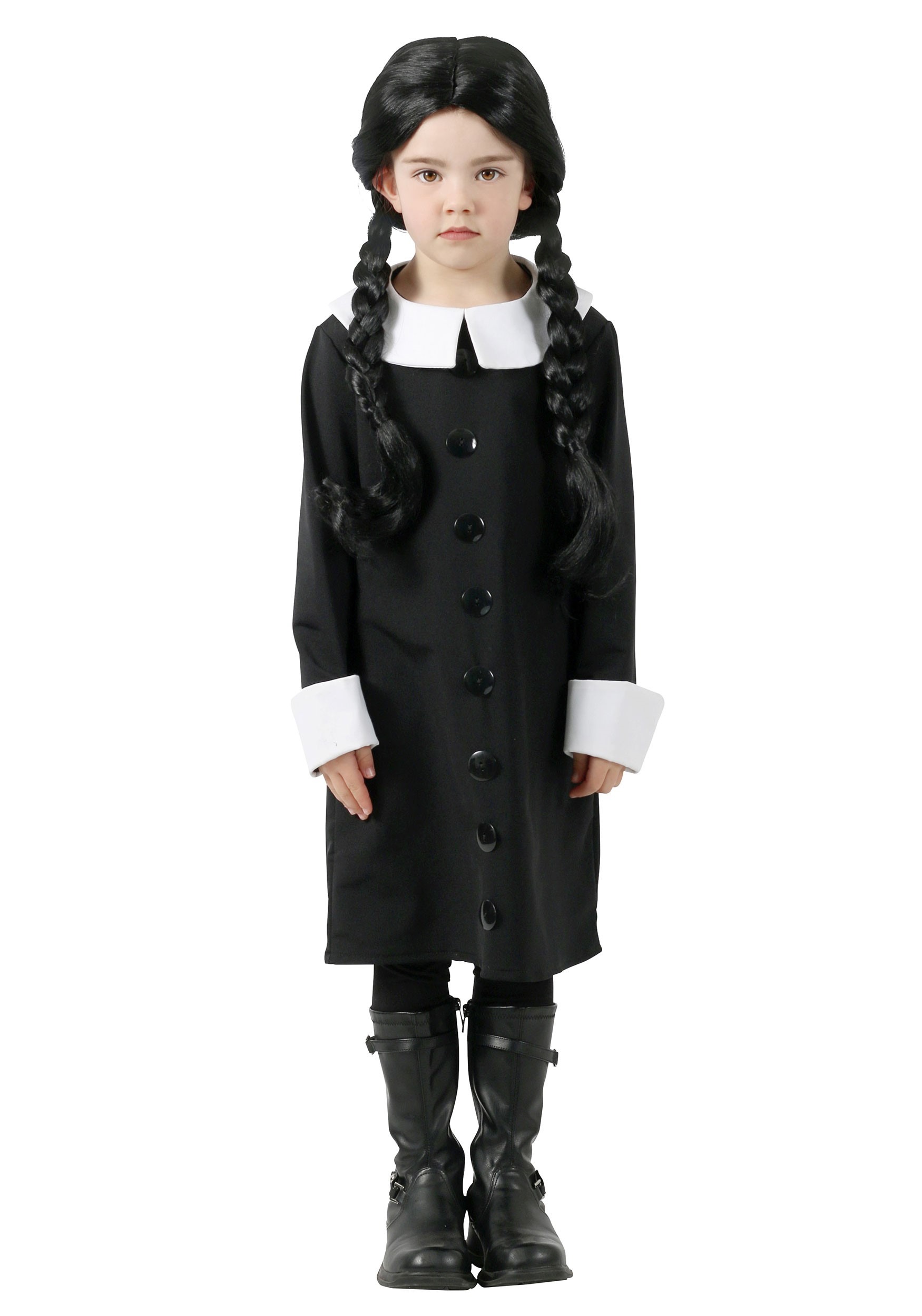 Addams Family Wednesday Addams Costume for Kids | Television Costumes