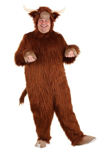 Plus Size Highland Cow Costume for Adults