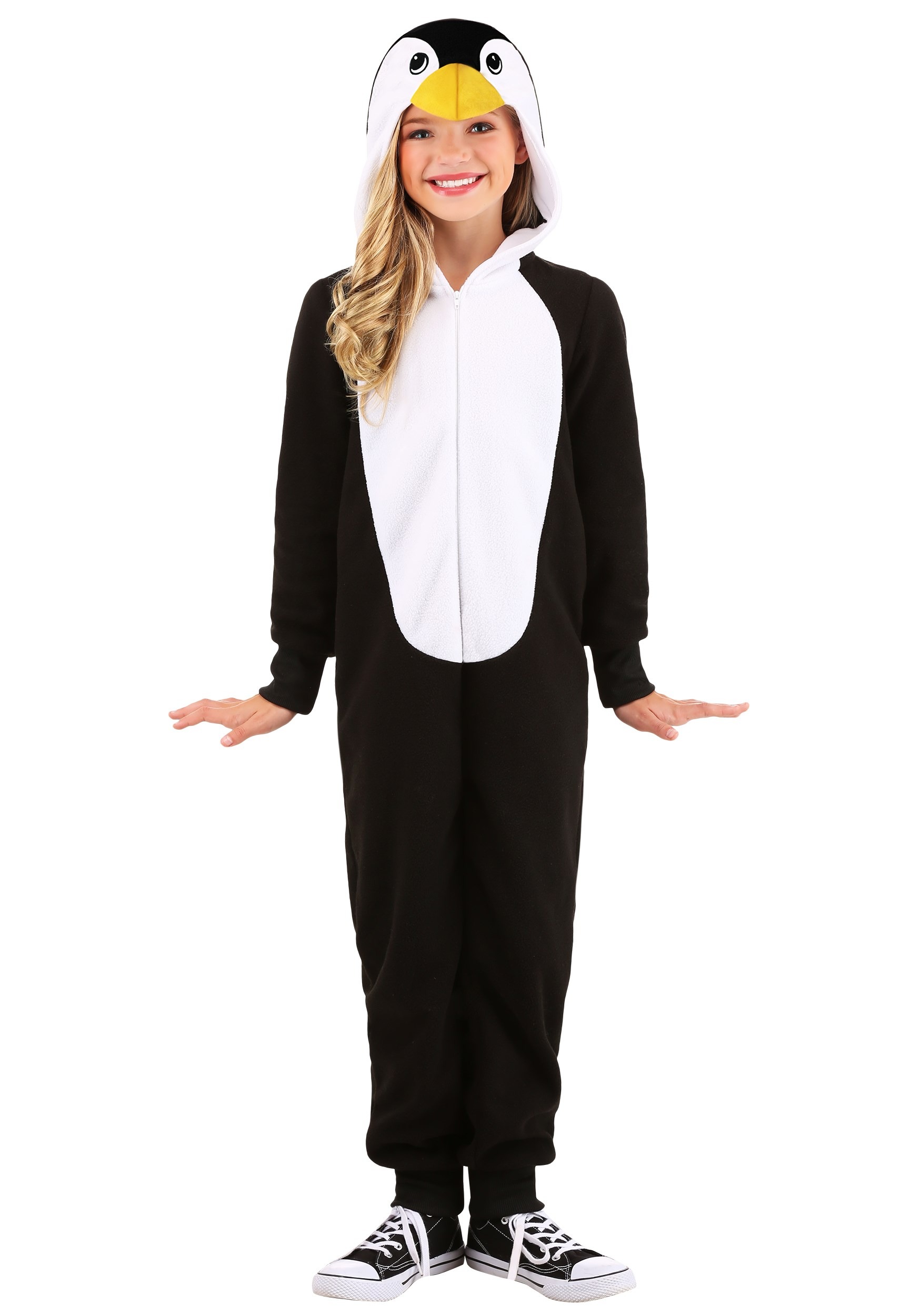 Photos - Fancy Dress Cozy FUN Costumes Child  Penguin Costume Onesie | Animal Costumes Black/ 