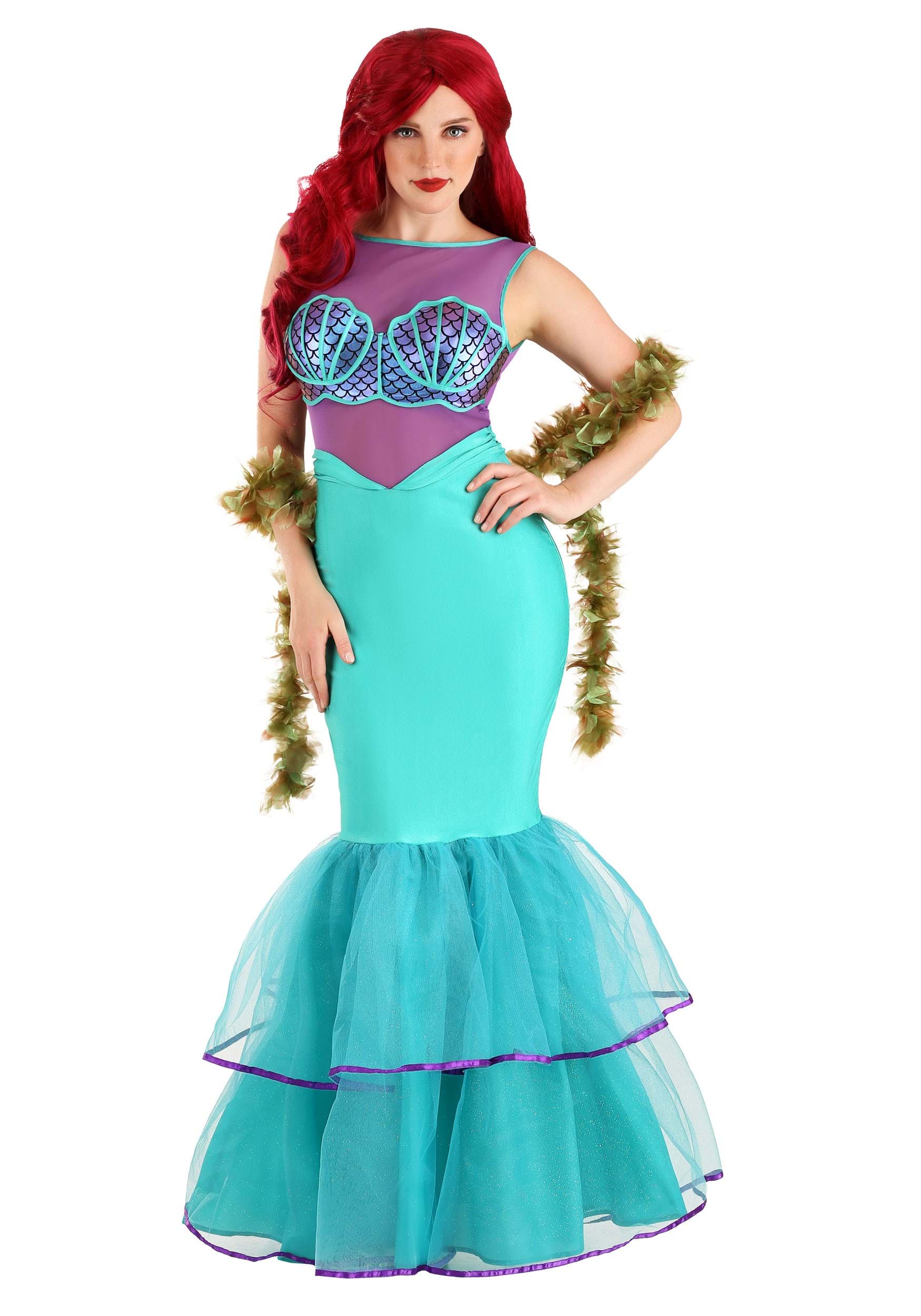 Photos - Fancy Dress FUN Costumes Shell-a-brate Mermaid Costume Purple/Green FUN1237AD