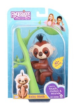 Fingerlings Baby Sloth Kingsley Brown Toy