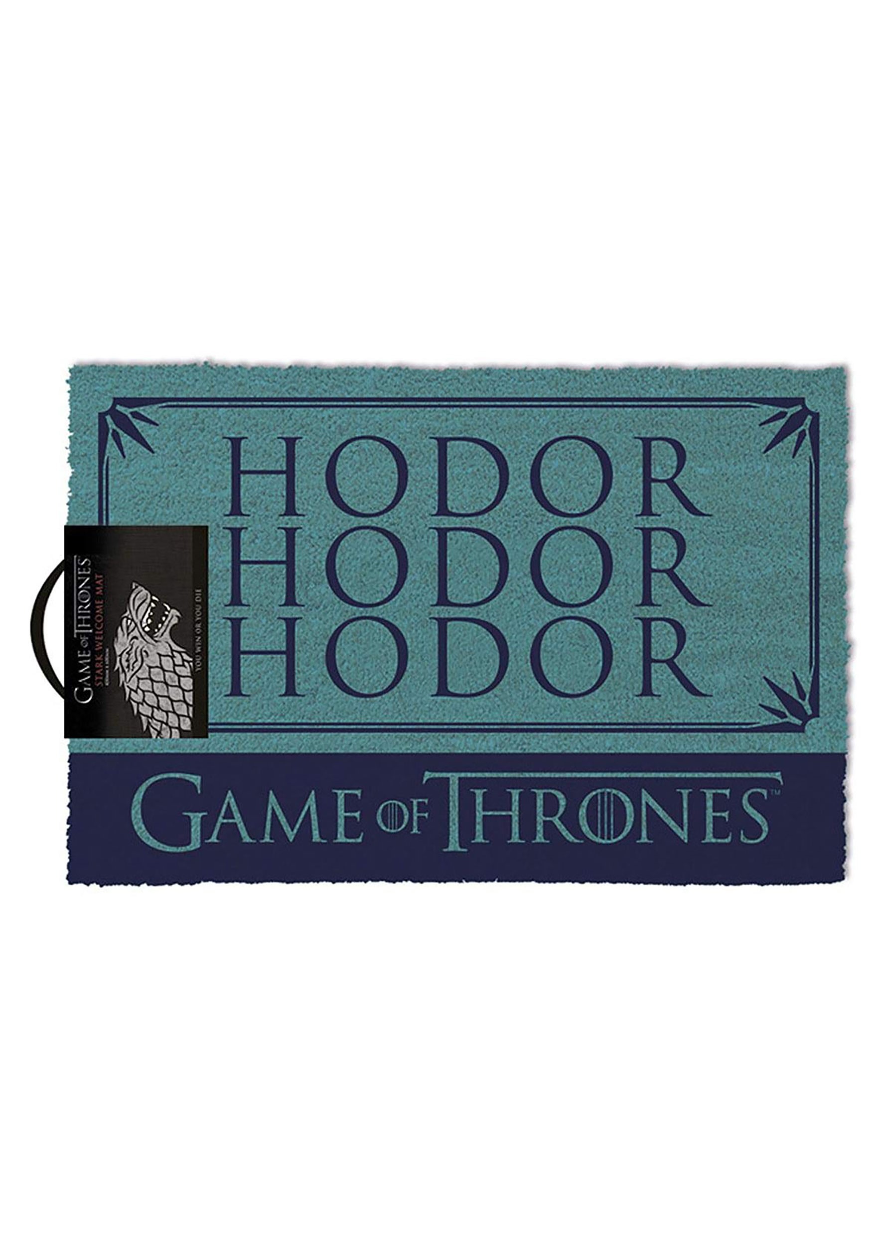 GoT Door Mat Game of Thrones Hodor Blue 40x60cm