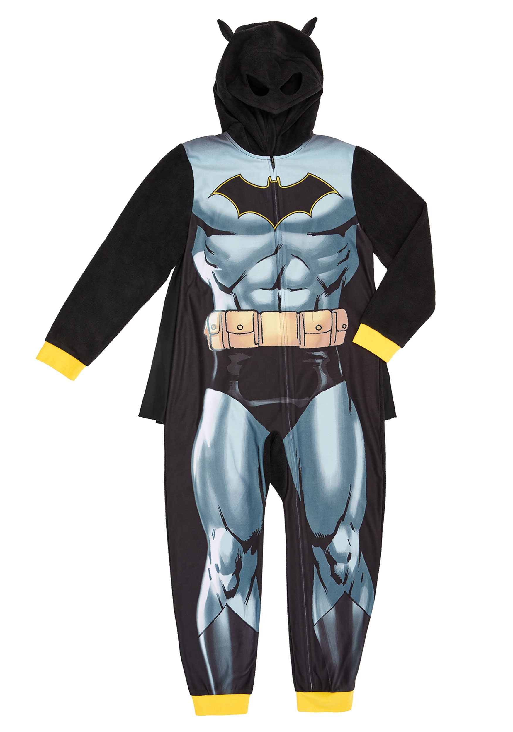 Boys Batman Hooded Union Suit Costume