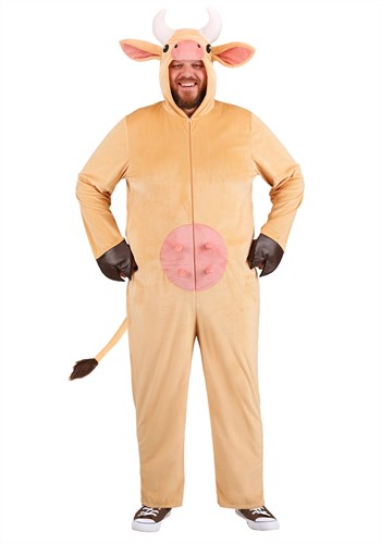 Plus Size Brown Cow Adult Costume