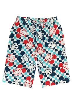 Mens Mickey Mouse Checkered Drawstring Sleep Shorts