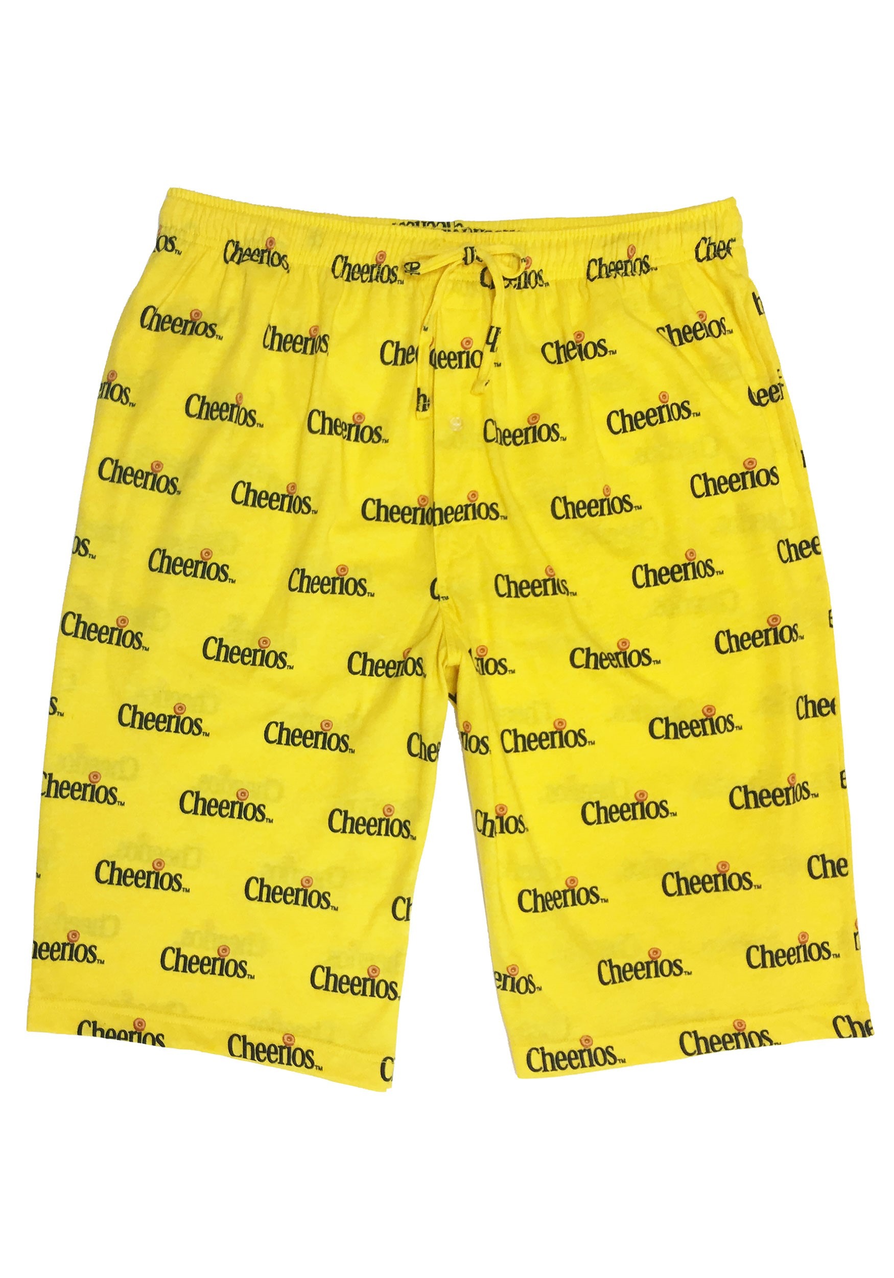 Cheerios Yellow Drawstring Sleep Shorts for Men