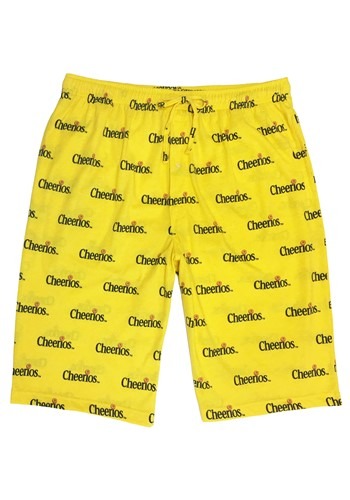 Men's Cheerios Yellow Drawstring Sleep Shorts