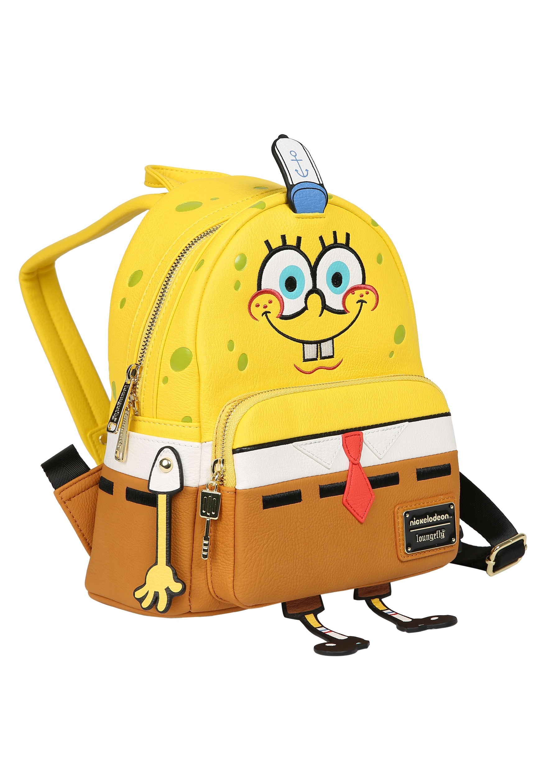 Loungefly Faux Leather Spongebob Squarepants Mini Backpack