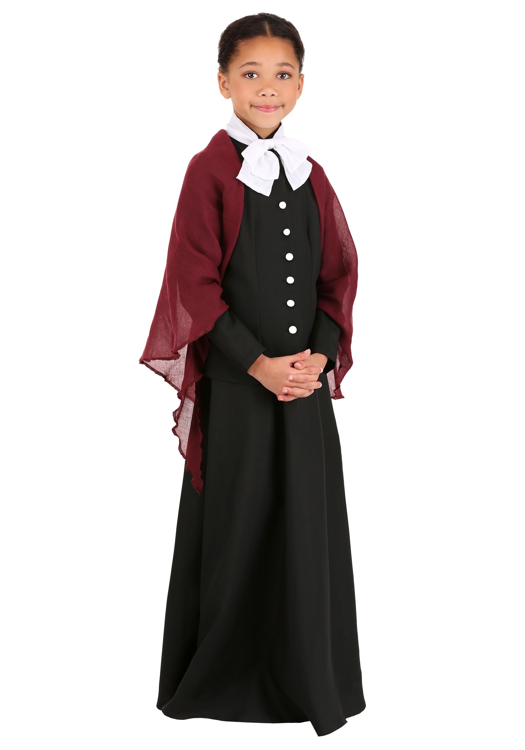 Photos - Fancy Dress FUN Costumes Kid's Harriet Tubman Costume Black/Red/White FUN1303C