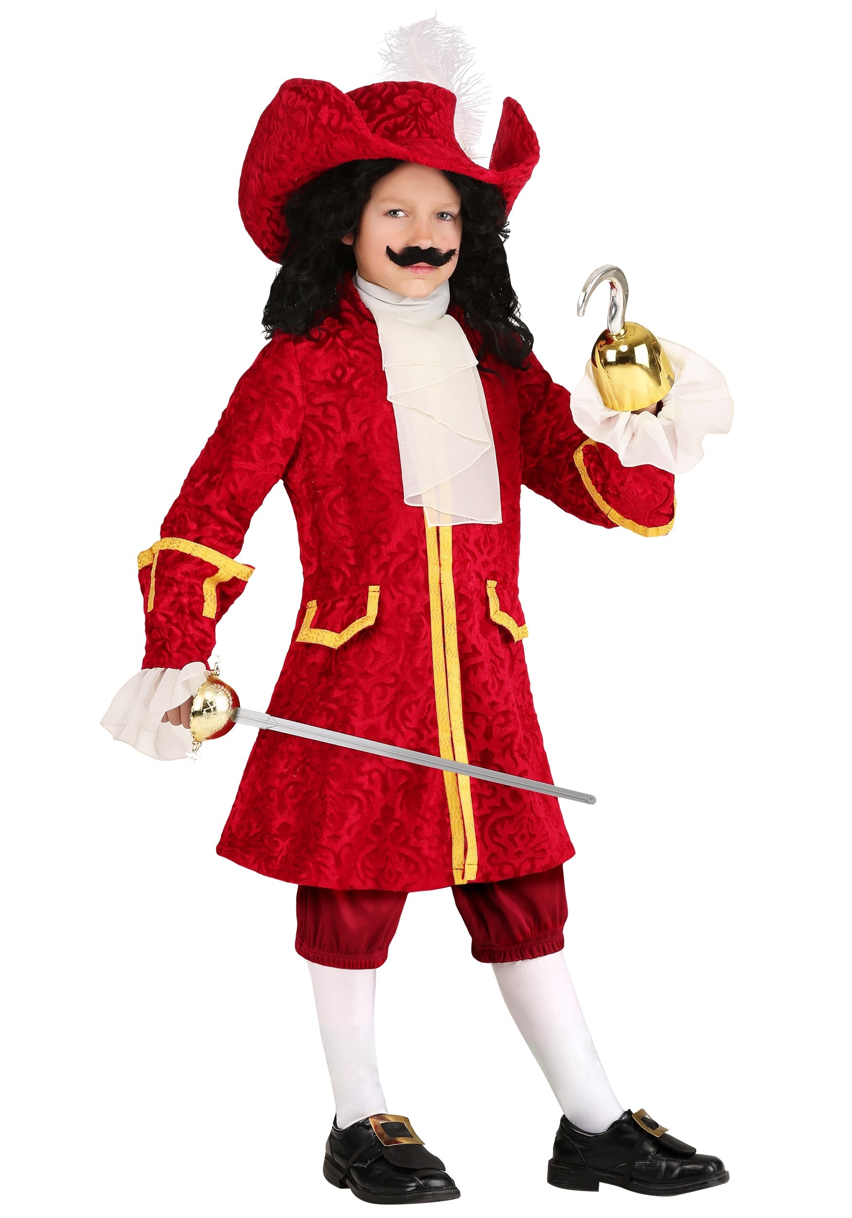 Kid's Captain Hook Deluxe Costume