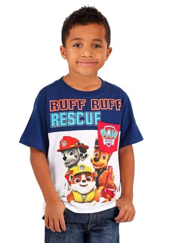 Paw Patrol Ruff Ruff Rescue Boys Pocket T-Shirt-Update