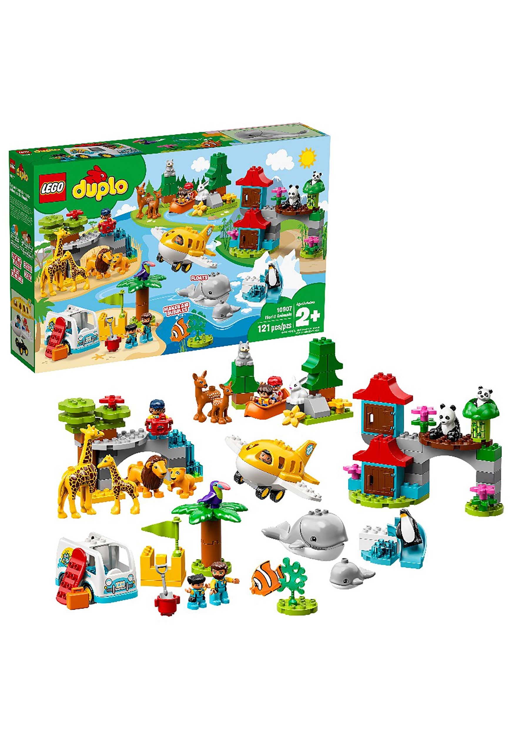 LEGO DUPLO 121 Piece Town World Animals Set