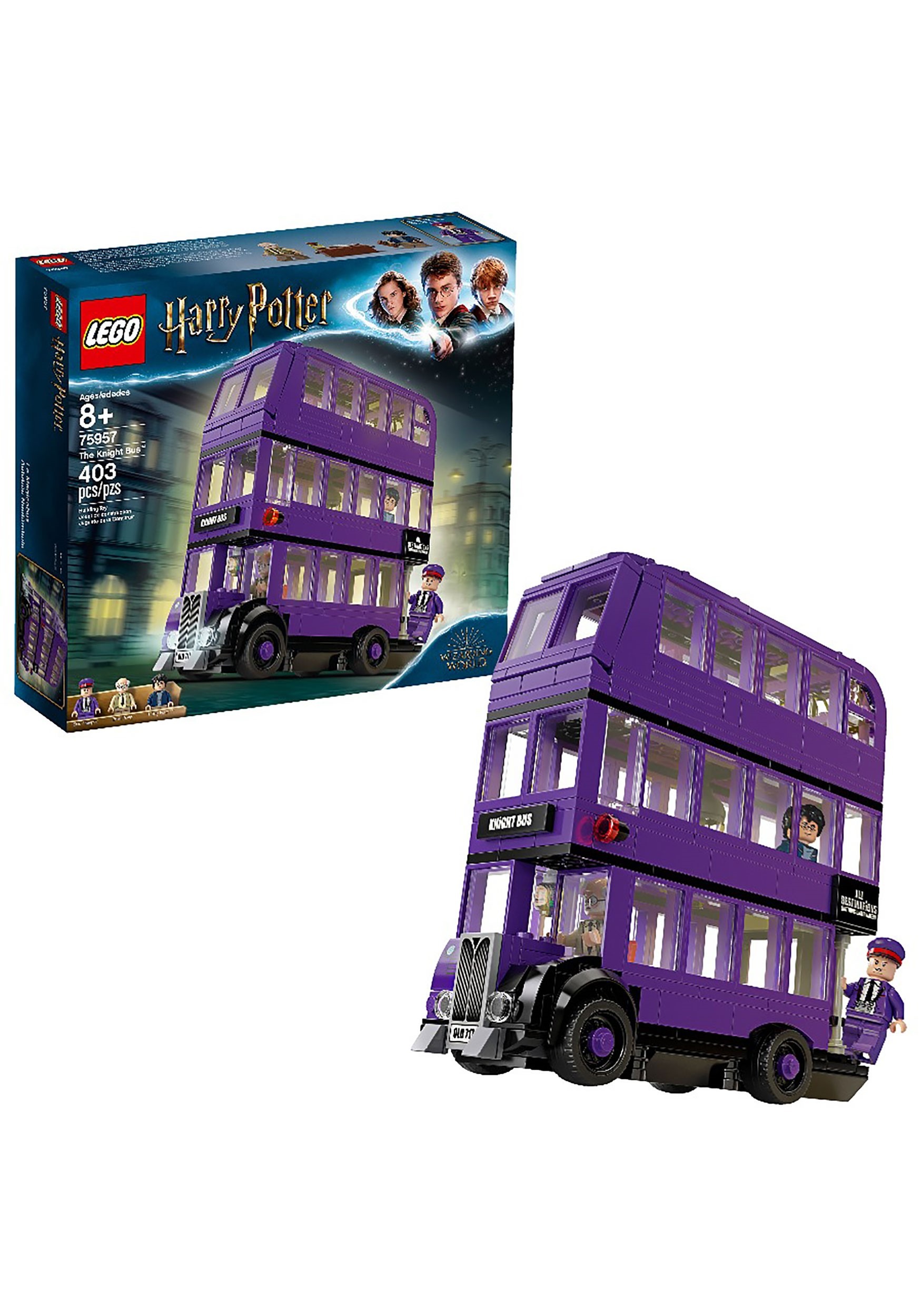 Harry 11342 Potter Movie Building Blocks Set The Knight Bus Model Kids Toys Gift 