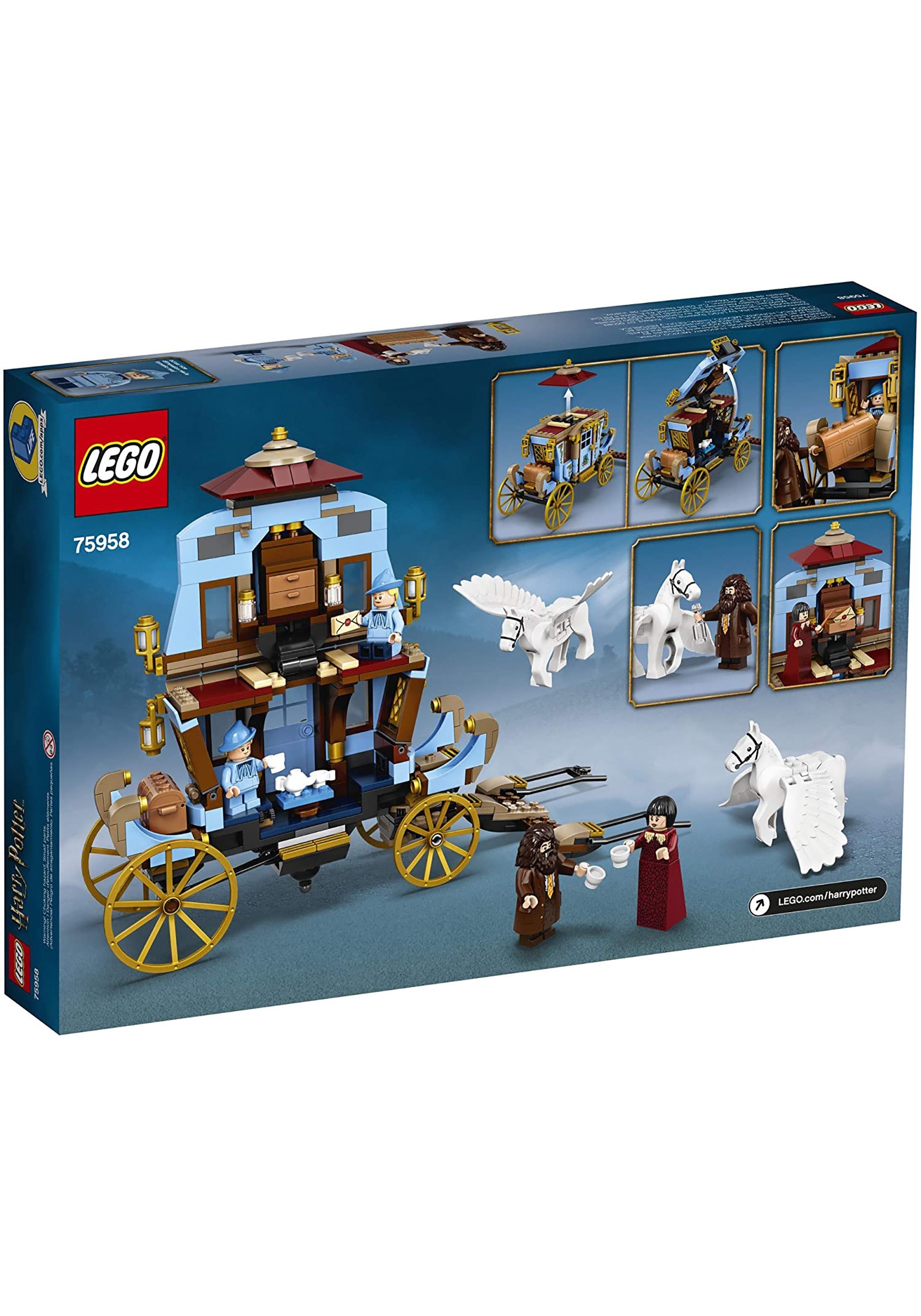 harry potter lego carriage instructions