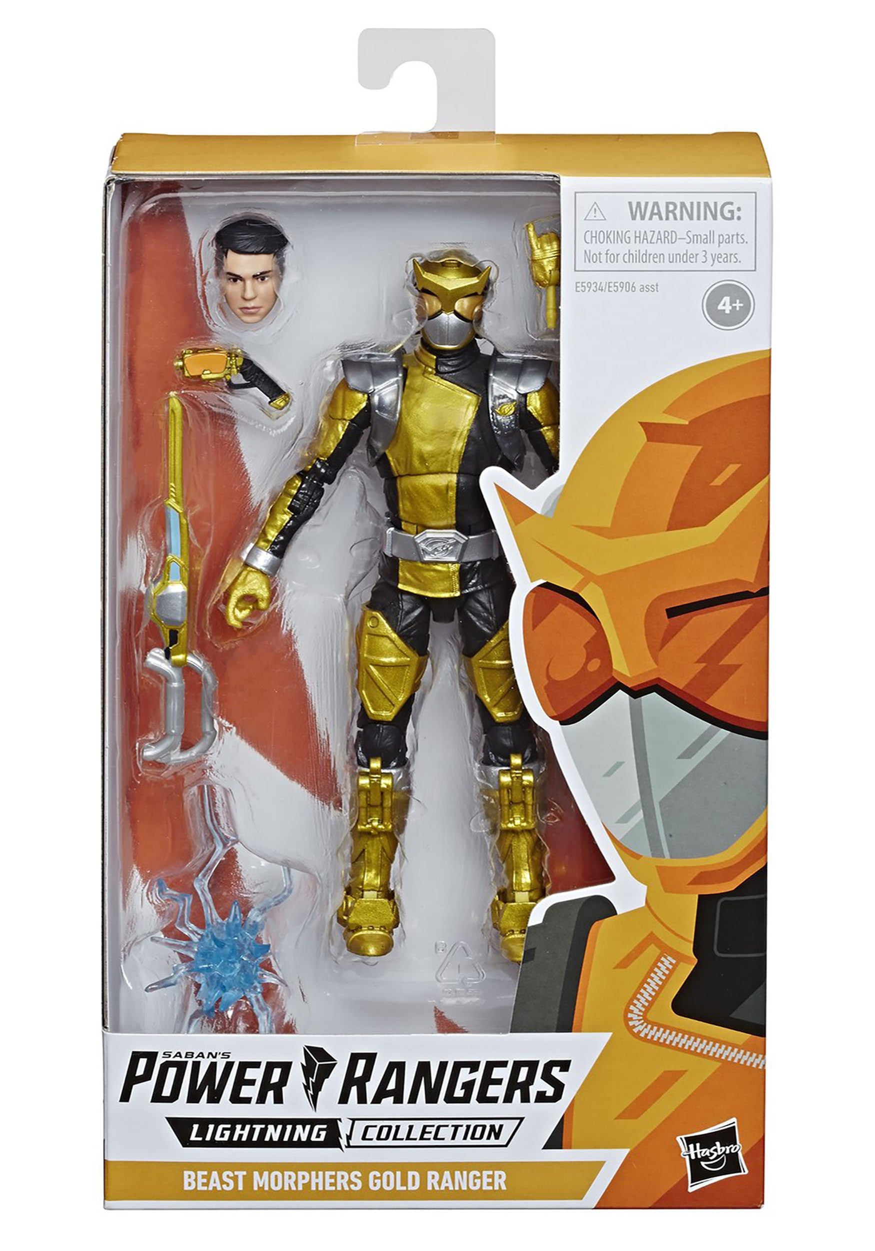 power rangers beast morphers gold ranger 15cm action figure