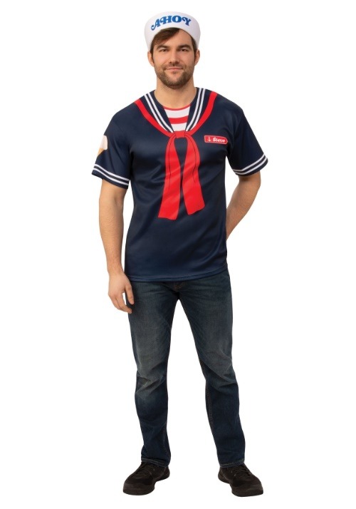 Men's Stranger Things Steve Scoops Ahoy Costume