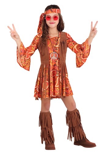 Fringe Hippie Girl's Costume