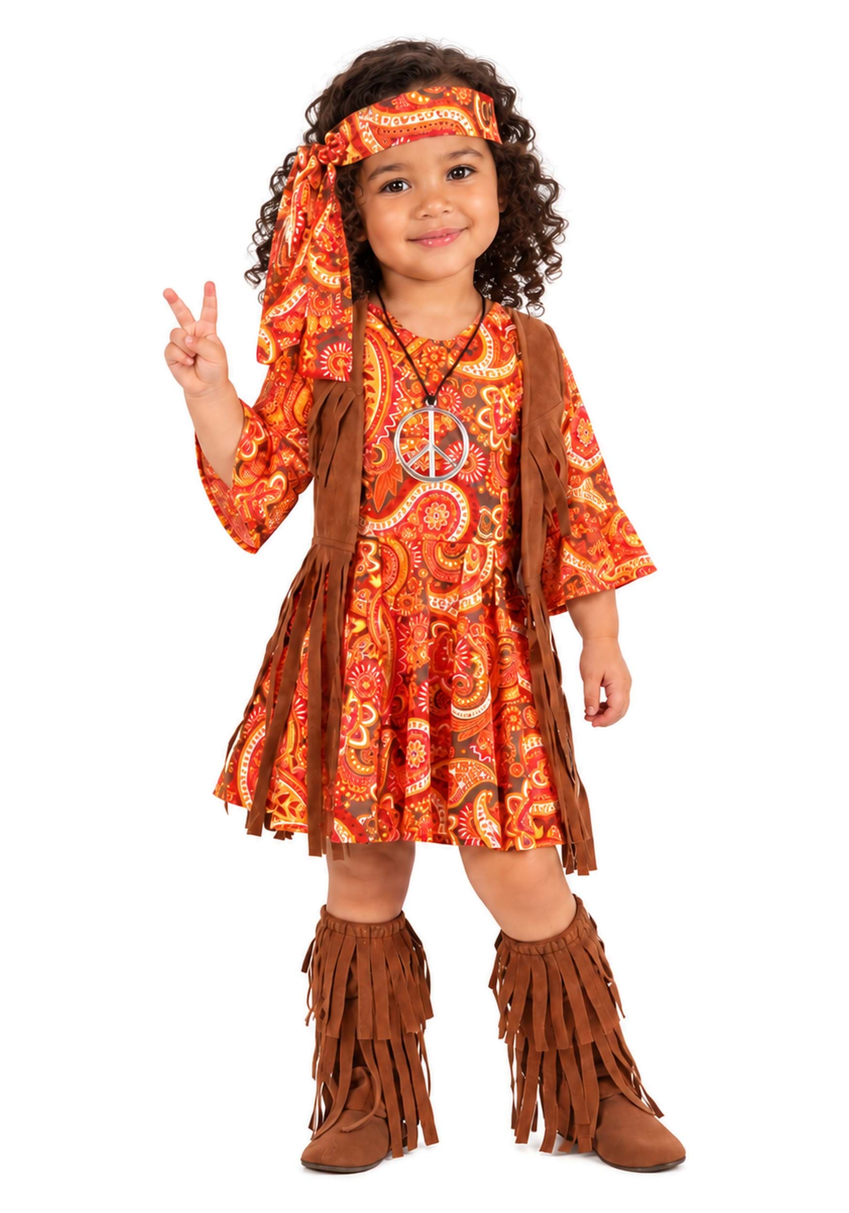 Exclusive Toddler Fringe Hippie Costume