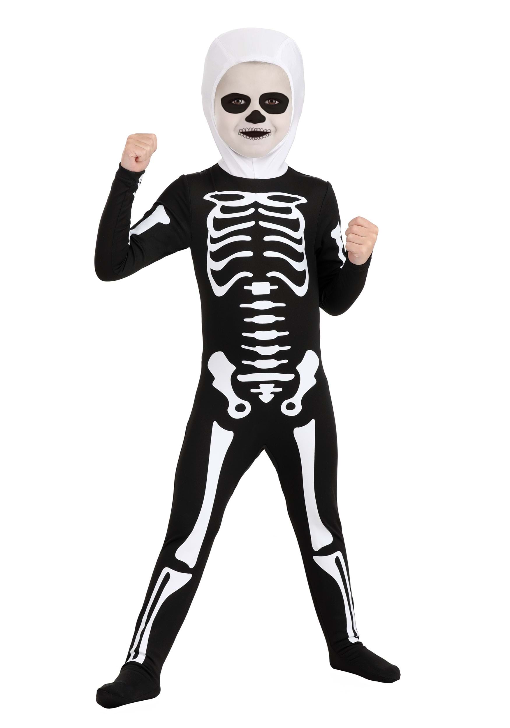 Photos - Fancy Dress KID FUN Costumes Toddler Karate  Skeleton Suit Costume Black/White KAR2 
