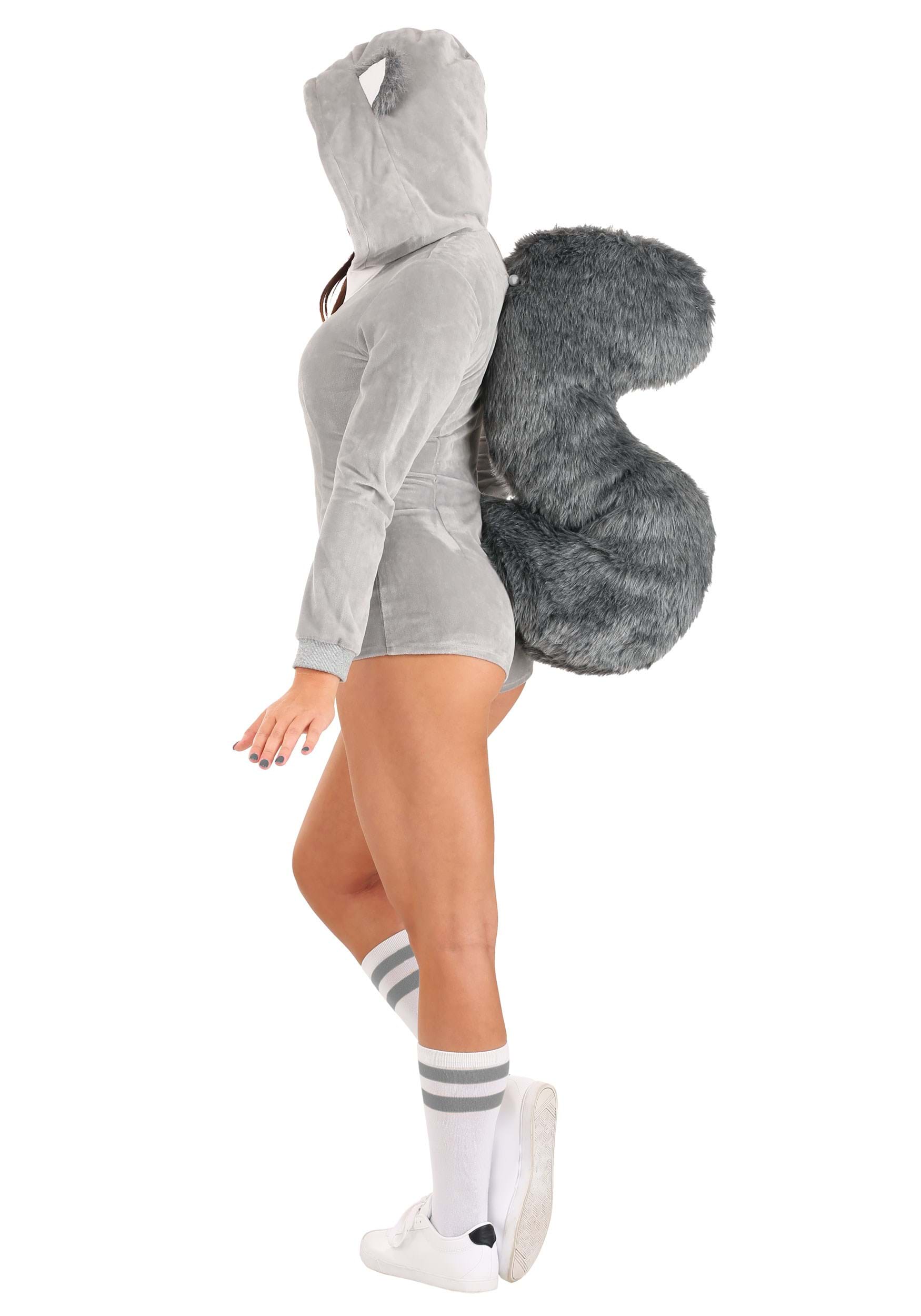 Sassy Grey Squirrel Costume For Women