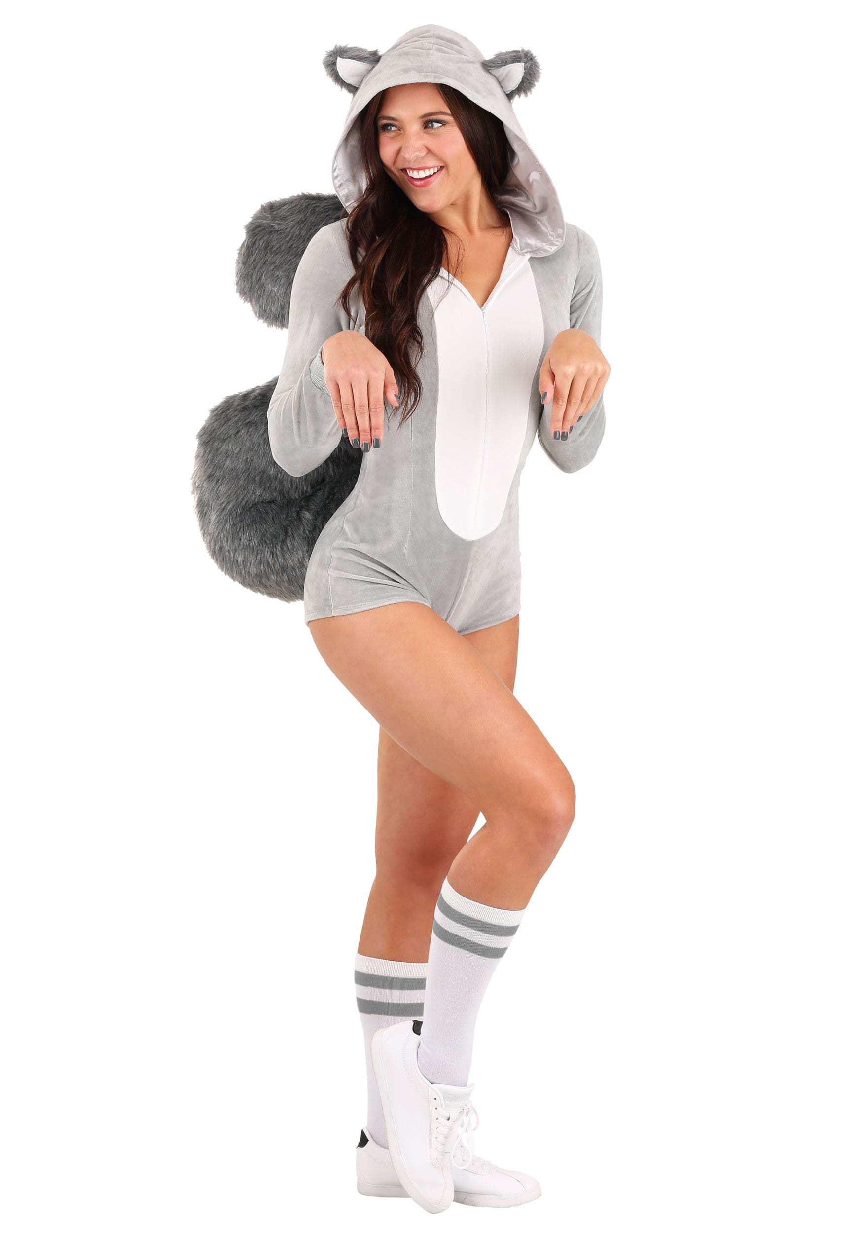 Photos - Fancy Dress Sassy FUN Costumes  Grey Squirrel Costume for Women Gray/White FUN1353A 