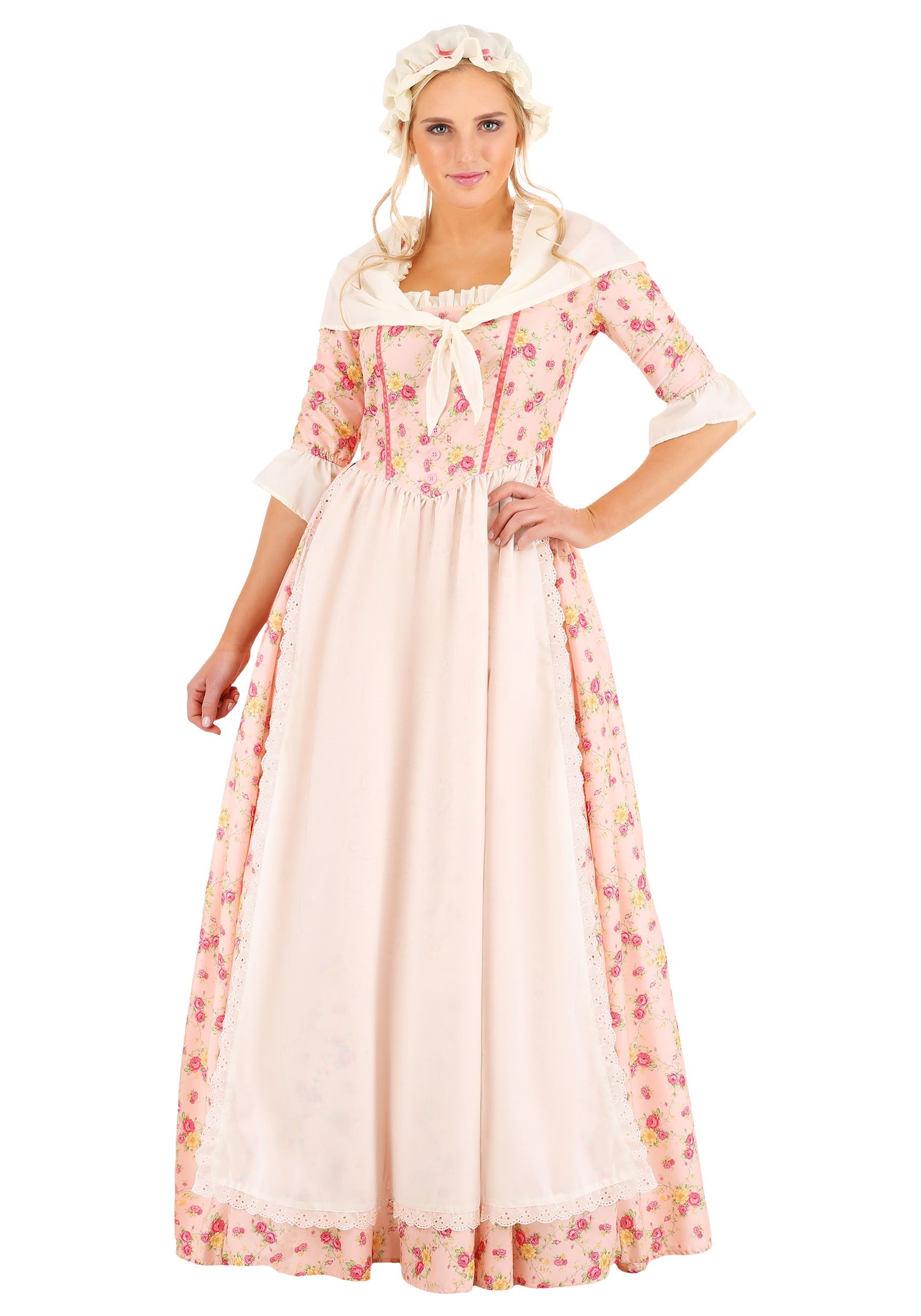 Colonial Womens Farmstead Dress Costume