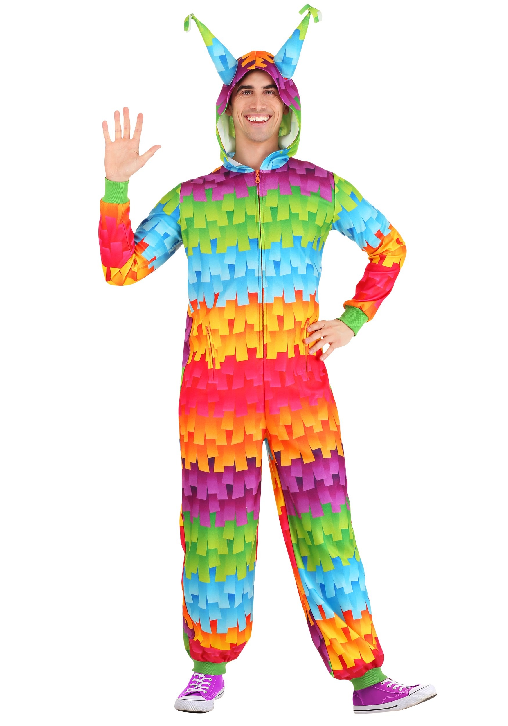 Photos - Fancy Dress Holiday FUN Costumes Adult Piñata Party Costume Onesie |  Costumes Green 