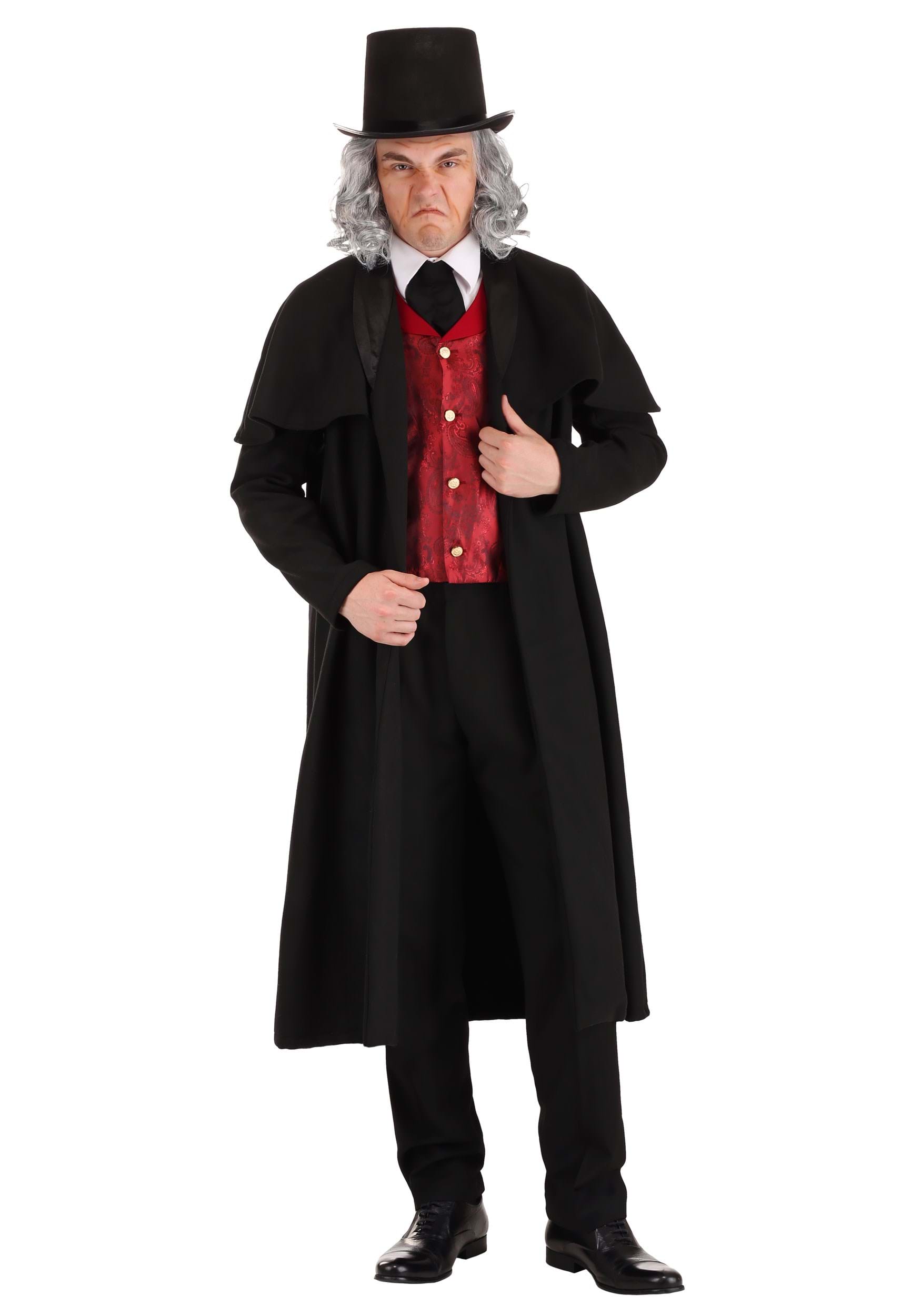 Photos - Fancy Dress FUN Costumes Old Ebenezer Scrooge Costume Black/Red FUN1365AD