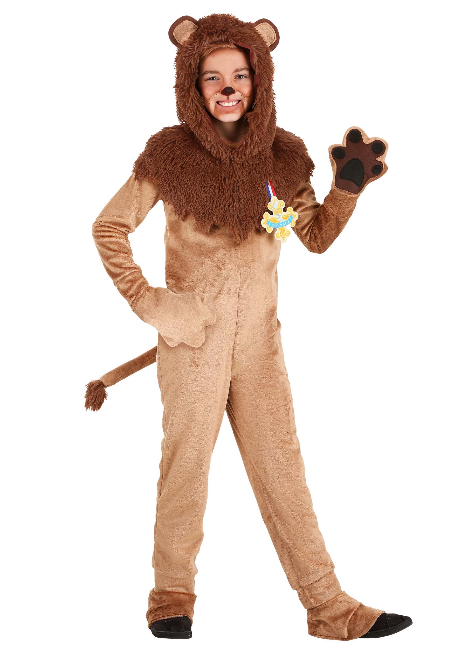 LION FANCY DRESS COSTUME /WIZARD OF OZ /ANIMAL all large child sizes available 
