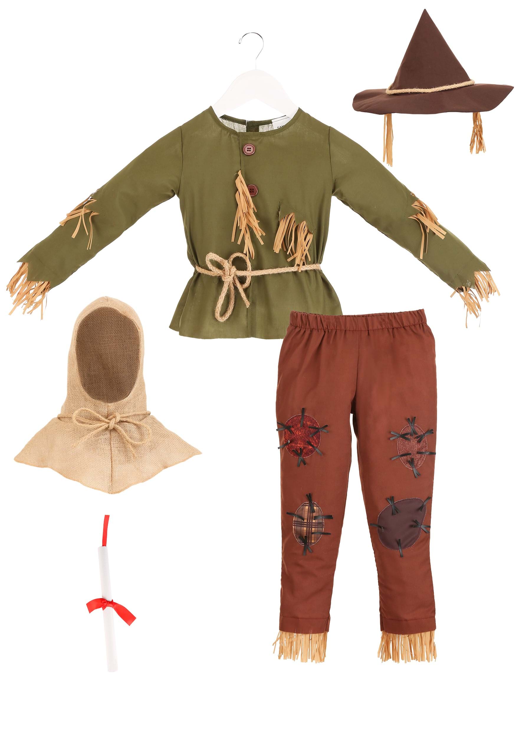Straw Scarecrow Costume Kit with Scarecrow Hat Fake Straw for