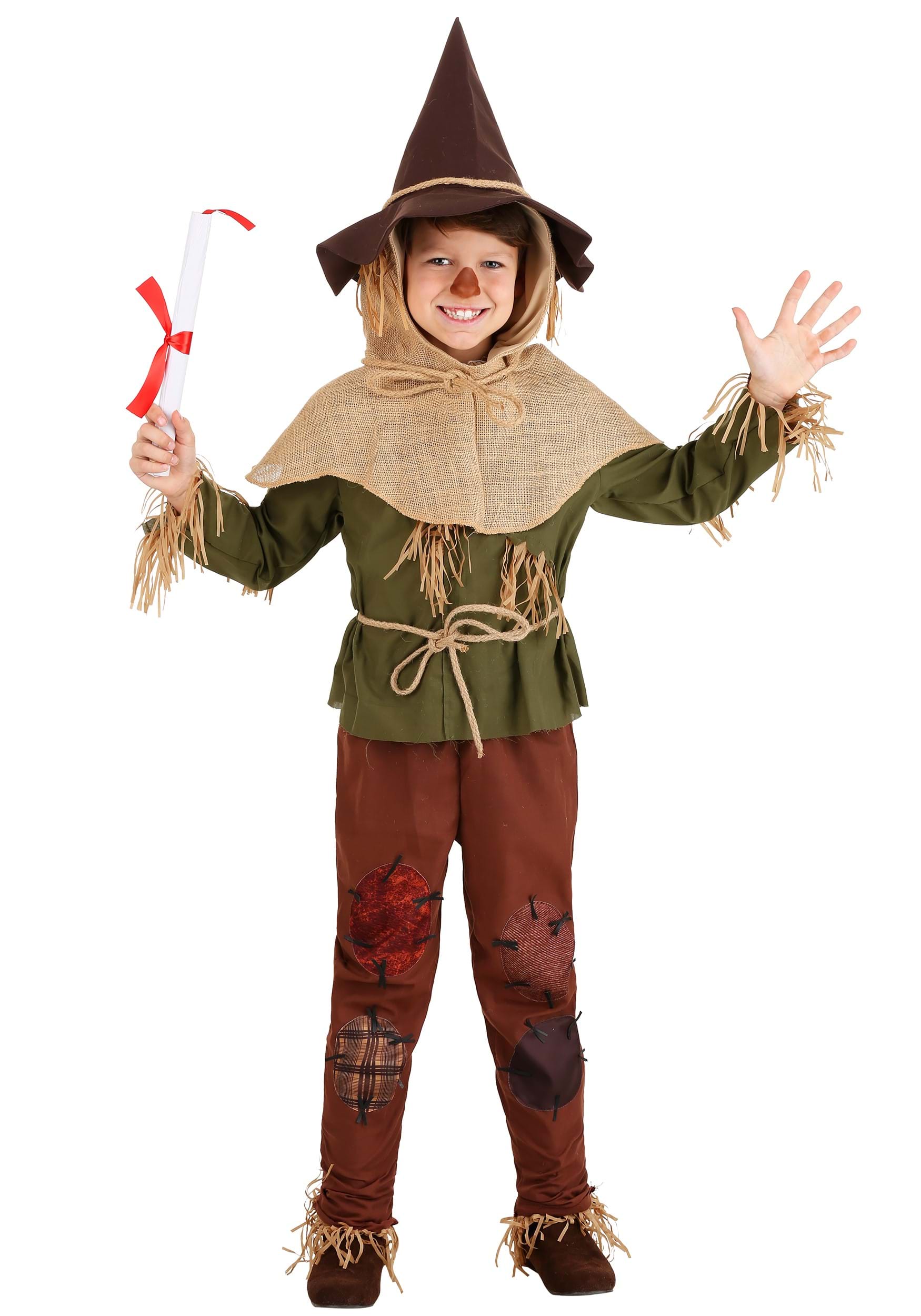 Photos - Fancy Dress Wizard FUN Costumes  of Oz Kid's Scarecrow Costume Brown/Green FUN1433C 