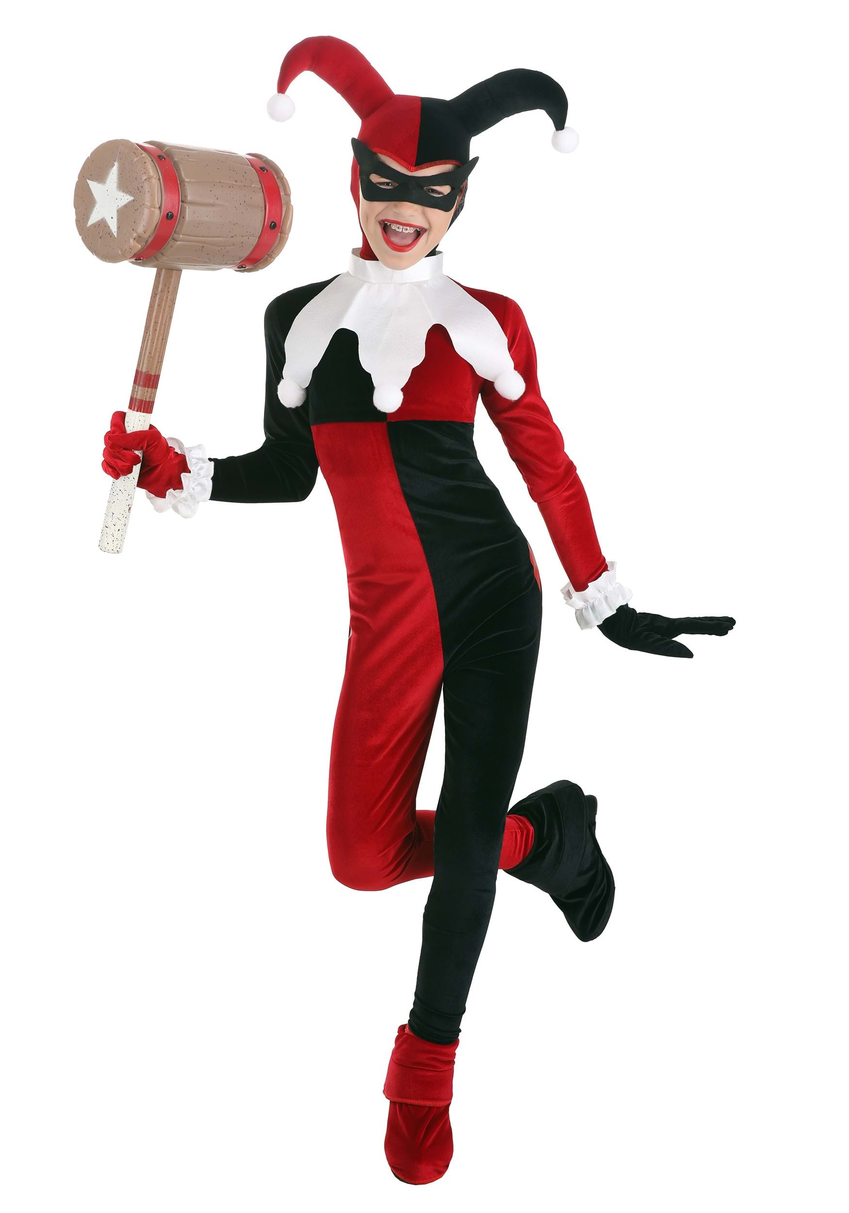 New Adult Classic Harley Quinn Cosplay Costume Fantasia Halloween