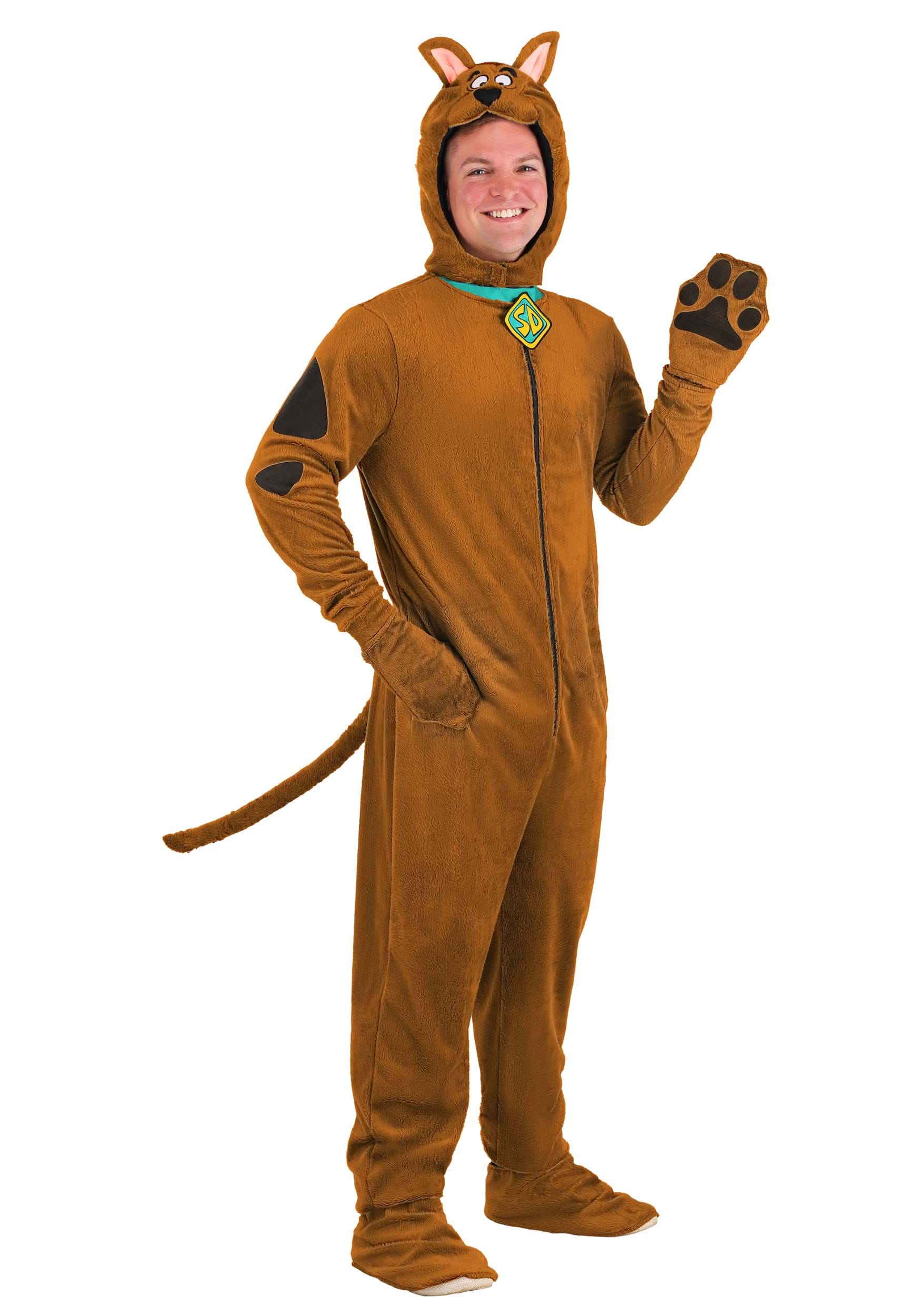 Photos - Fancy Dress Deluxe Jerry Leigh  Scooby Doo Costume For Adults Black/Yellow/Gree 