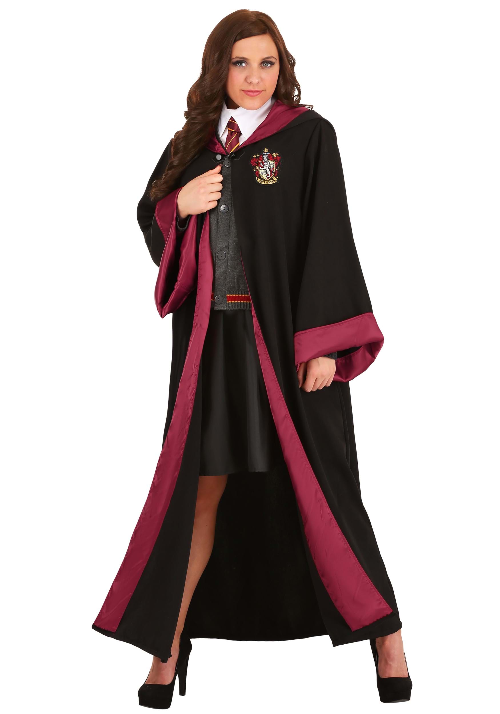 Photos - Fancy Dress Potter Jerry Leigh Women's Deluxe Harry  Hermione Costume Black/Red/ 