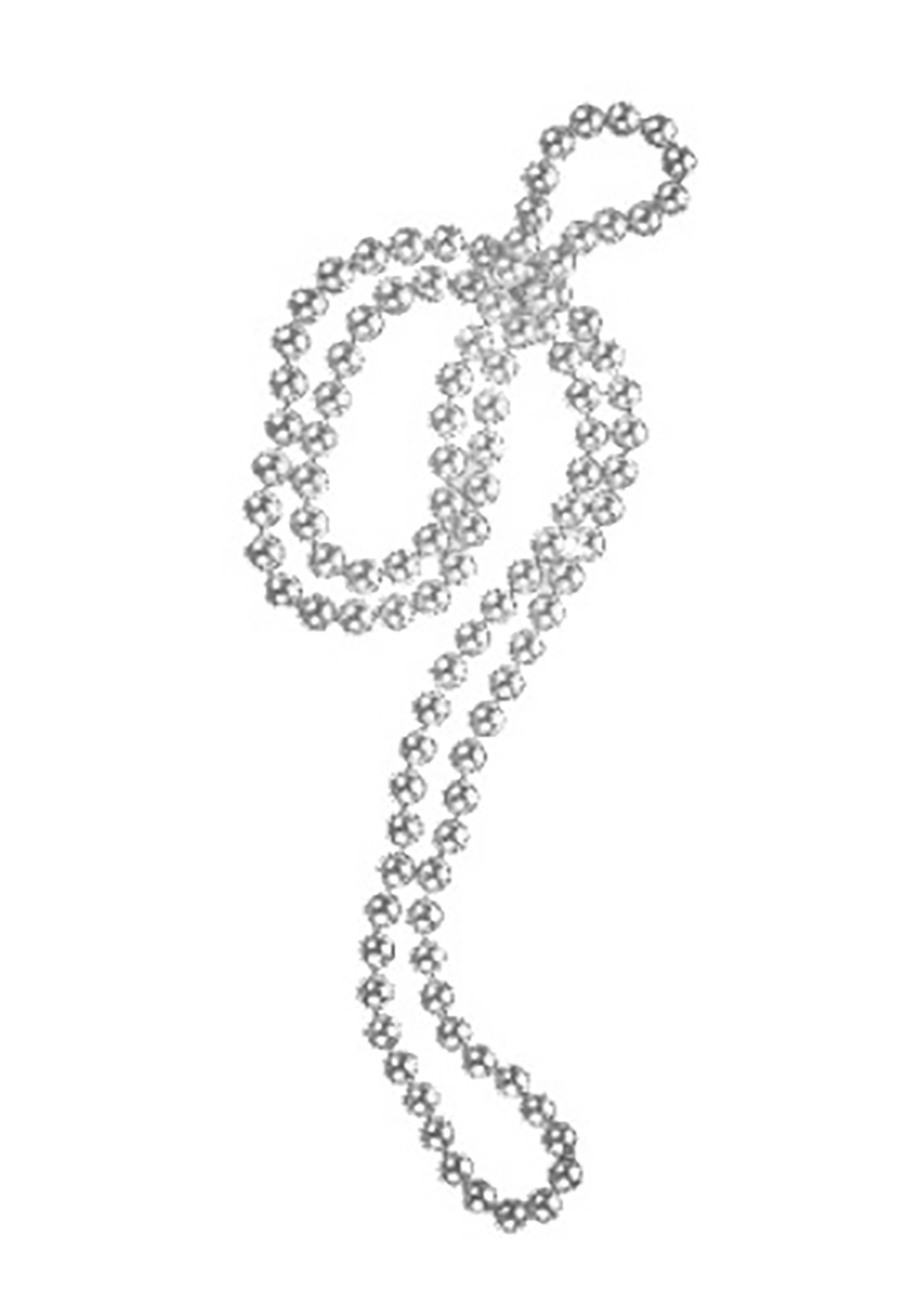 Silver Necklace: Flapper Accessory