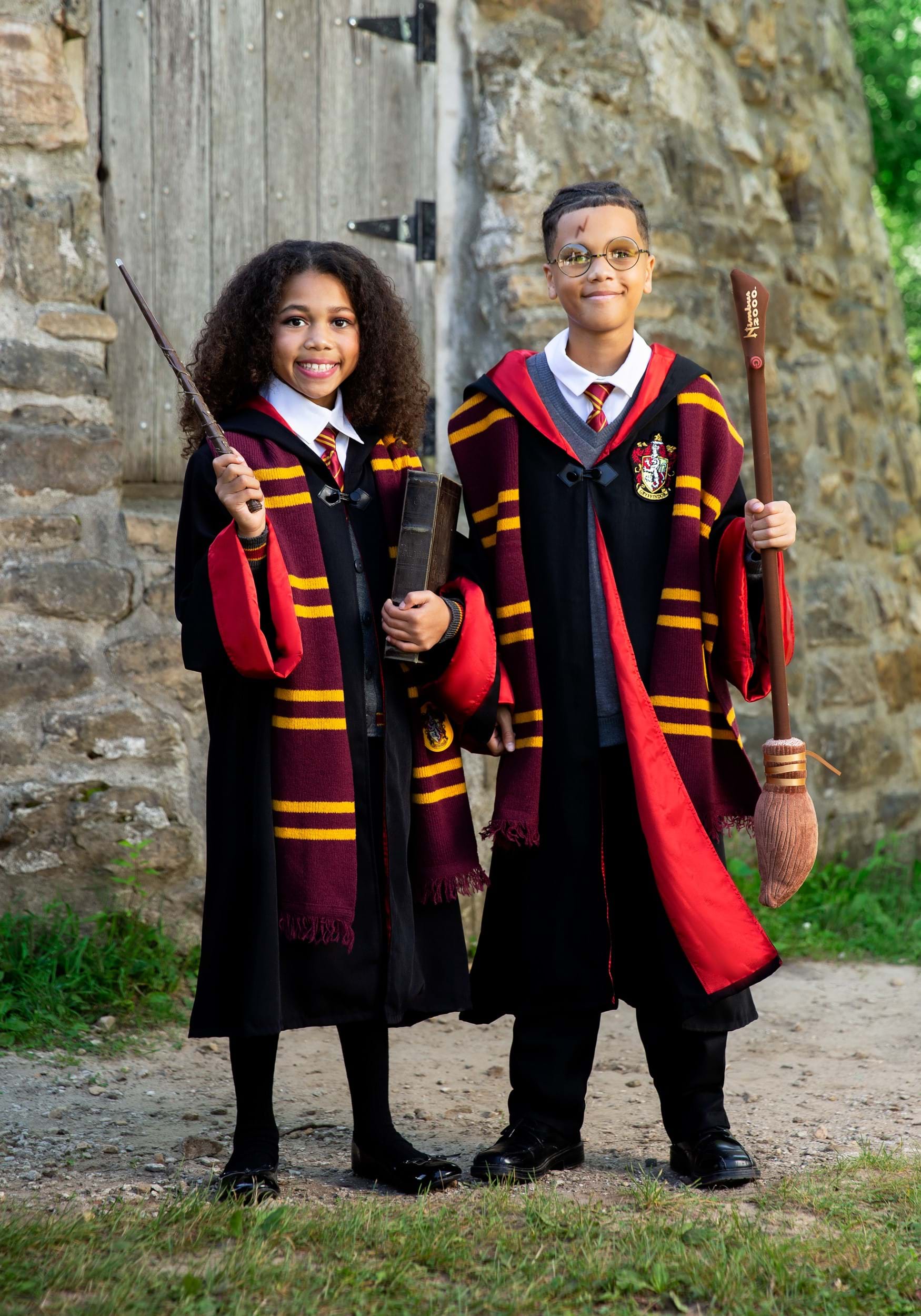 Harry Potter Costume Kids Gryffindor Robe Halloween Fancy Dress